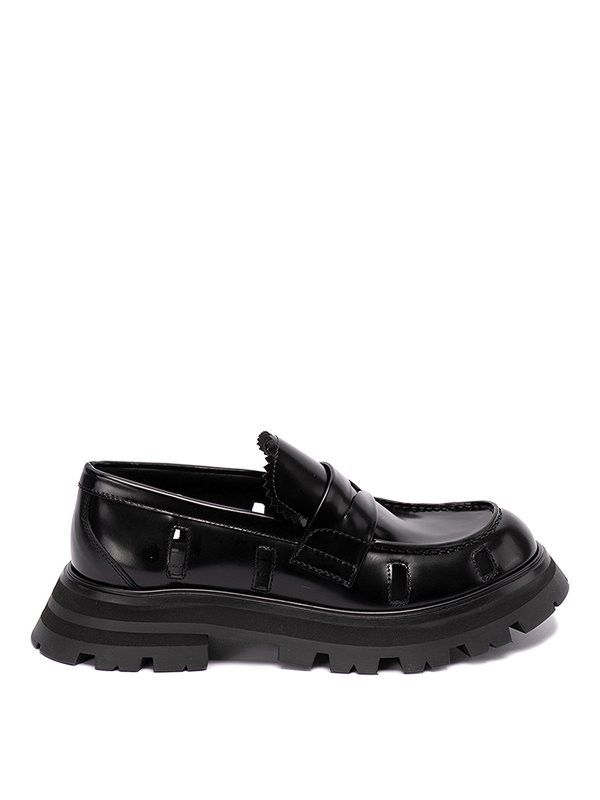 Alexander McQueen o1y0225 Loafers in Black Size US 7.5 / IT 37.5 - 1 Thumbnail