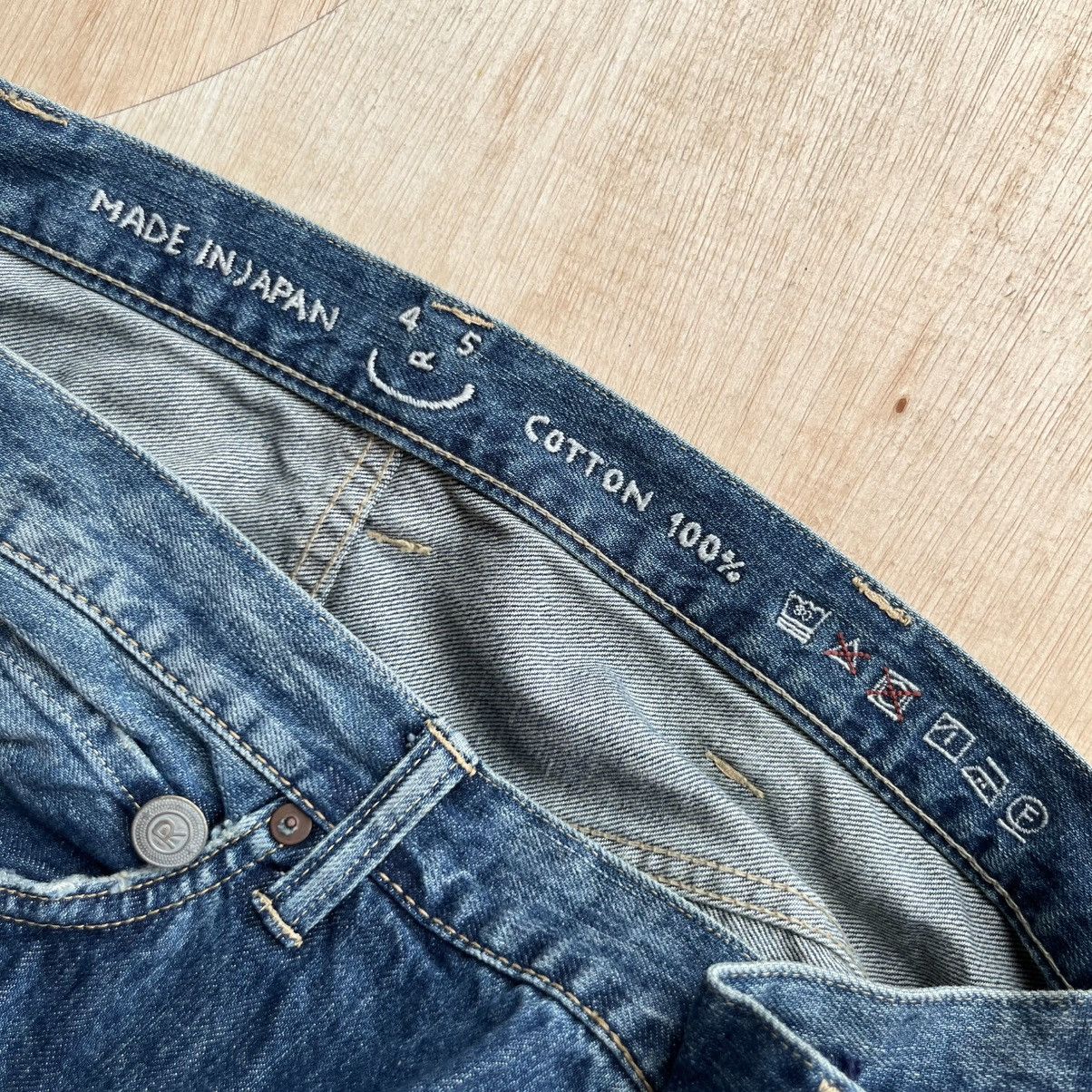 45rpm 45RPM JEANS ASSYMETRICAL BUTTON DISTREESED VINTAGE JAPANESE Size US 31 - 9 Thumbnail