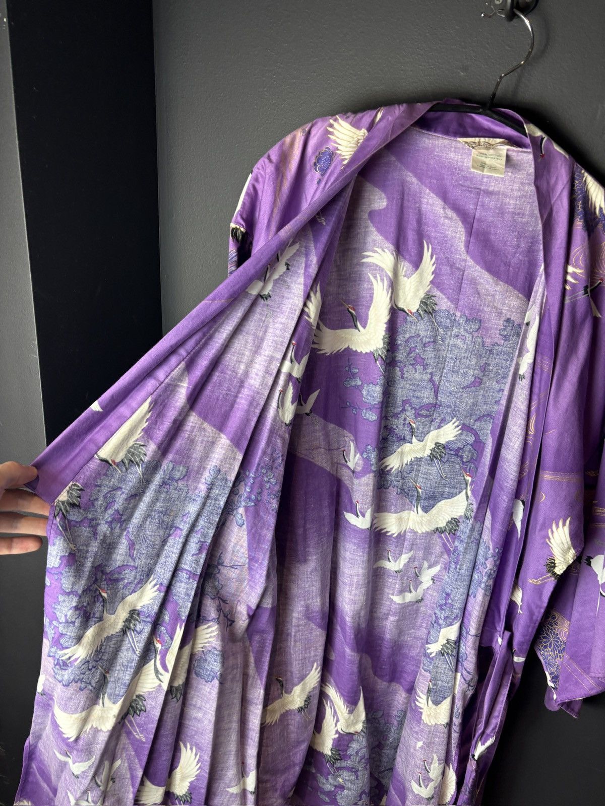 Vintage Japanese Vintage Robe Bath Sleep Kimono Made in Japan 1970s Size L / US 10 / IT 46 - 12 Thumbnail