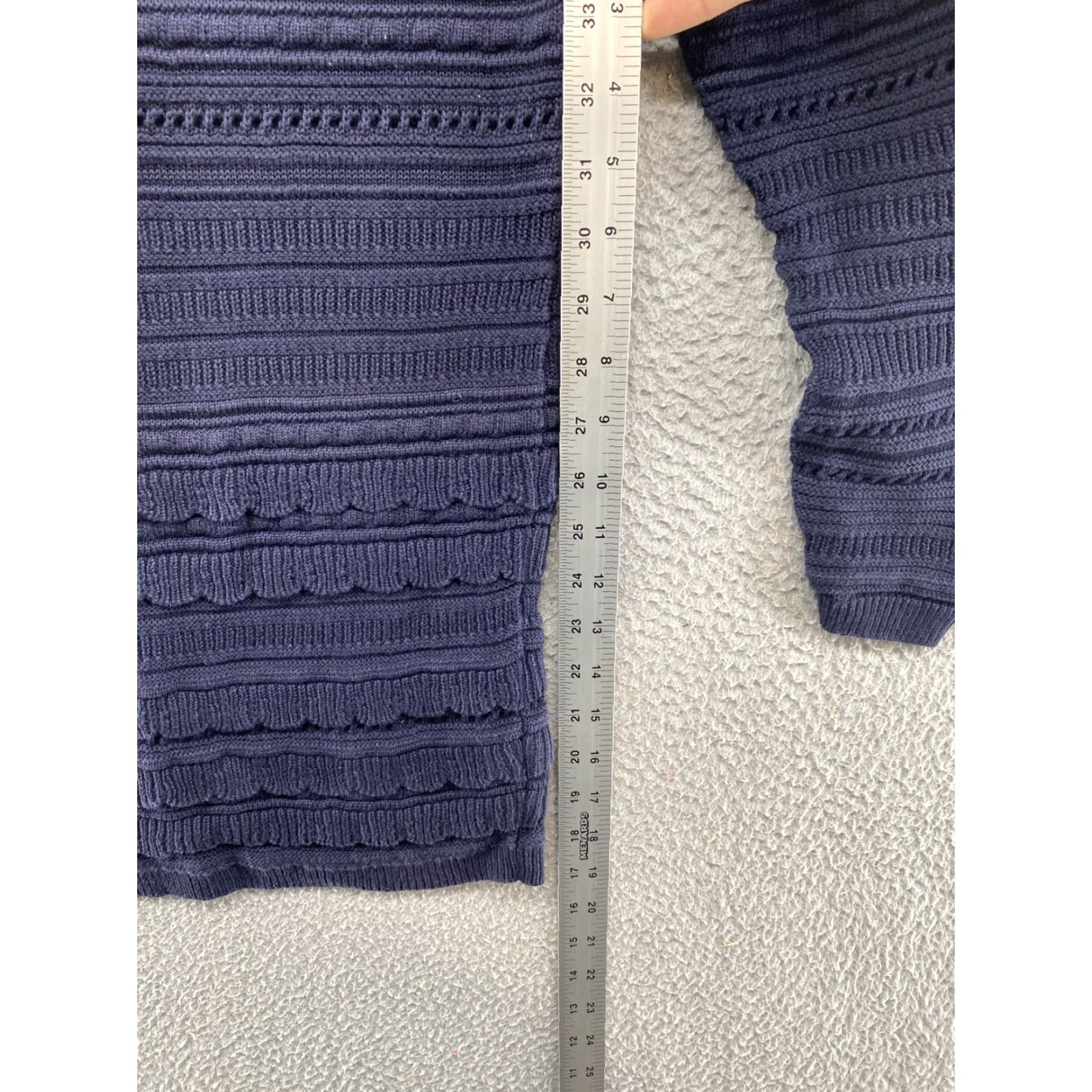 Banana Republic BANANA REPUBLIC Women's Blue Rayon Blend Pullover Knit Sweater M Size Crew Neck Pullover Womens Sweater Size M / US 6-8 / IT 42-44 - 6 Thumbnail