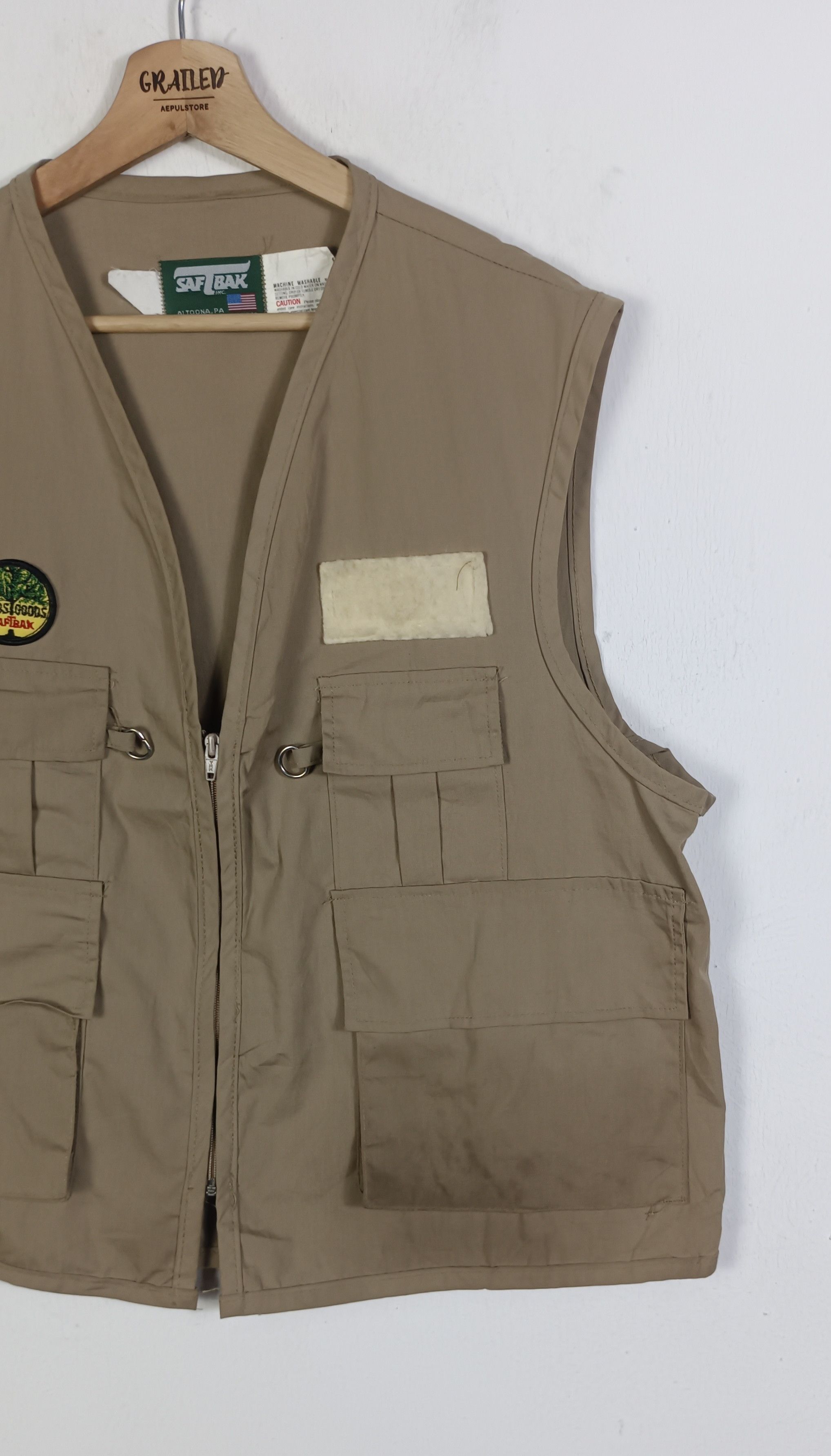 SafTbak × Vintage Vintage🔥 Woods Goods Saftbak Tactical Pocket Fishing Vest Size US L / EU 52-54 / 3 - 4 Thumbnail