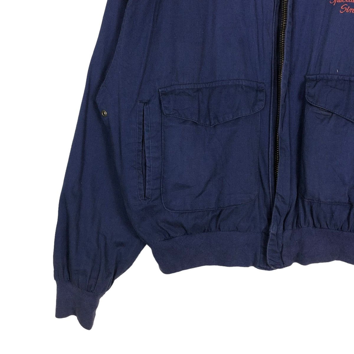 Avirex 🔥VTG 80’s BRIEFING TIME AVIREX BOMBER JACKET LEATHER COLLAR Size US M / EU 48-50 / 2 - 7 Thumbnail