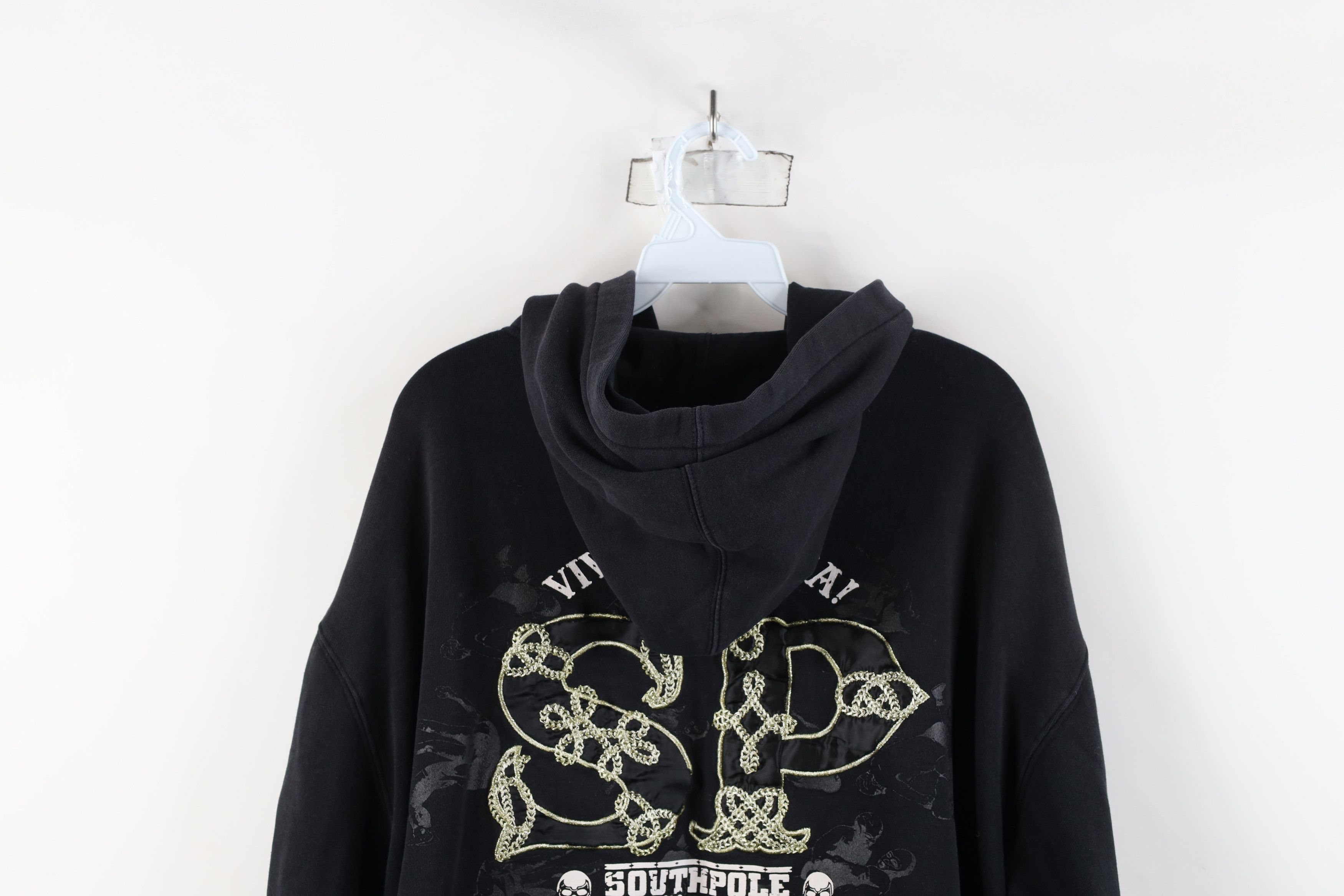Vintage Vintage Y2K Southpole Viva La Lucha Mexican Wrestling Hoodie Size US XXL / EU 58 / 5 - 16 Thumbnail