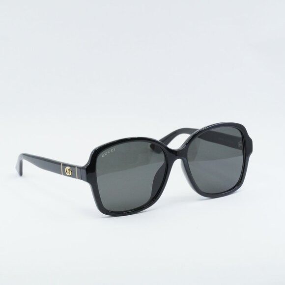 Gucci Gucci GG0765SA 002 Sunglasses Black Butterfly Frame Size ONE SIZE - 4 Thumbnail