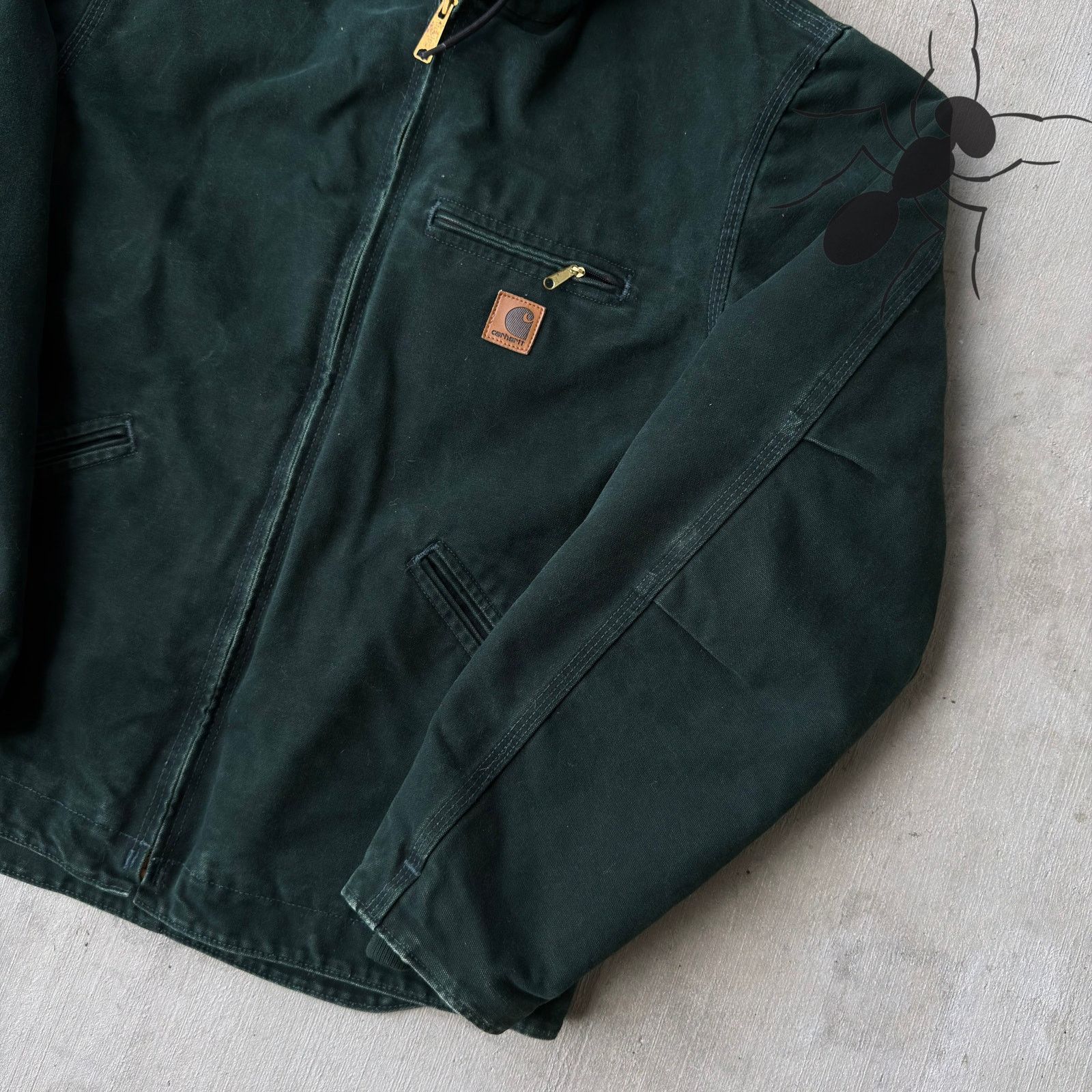 Carhartt × Vintage Carhartt J141 SPC green sierra hooded work wear jacket Size US M / EU 48-50 / 2 - 4 Thumbnail