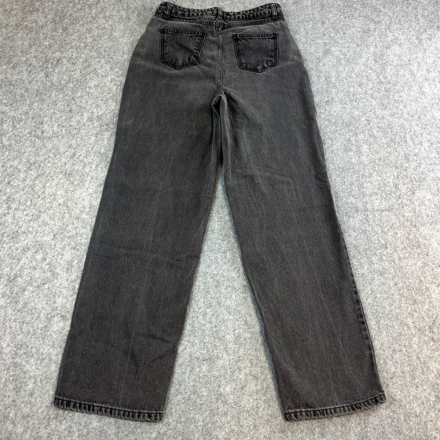 Vintage I Saw It First Womens Jeans Relaxed Baggy Straight W28 L32 Grey High Waist Denim 5-Pocket Shirt Womens Jeans England UK8 Vintage No Pattern Jeans Size 30" / US 8 / IT 44 - 2 Thumbnail