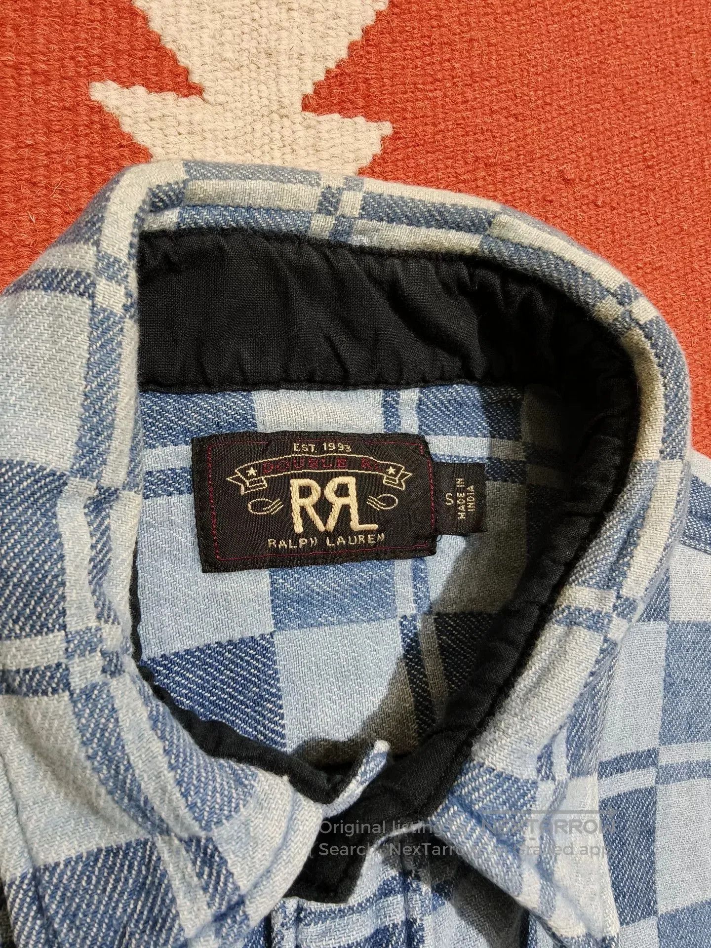 RRL Ralph Lauren RRL Ralph Lauren Classic Checkered Work Shirt. Size US S / EU 44-46 / 1 - 3 Thumbnail