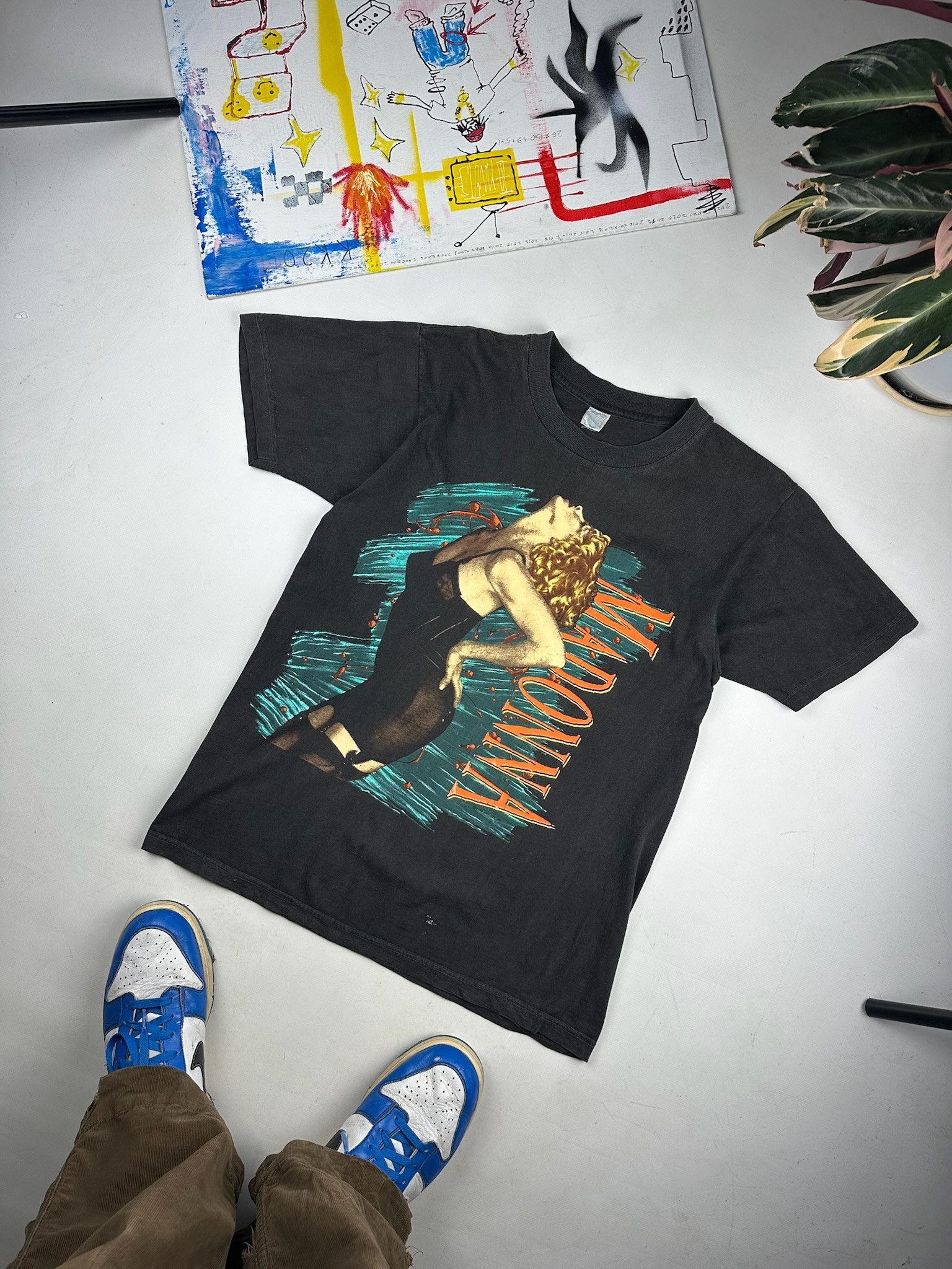 Band Tees Vintage Madonna T Shirt 1990 tour tee Size US L / EU 52-54 / 3 - 3 Thumbnail