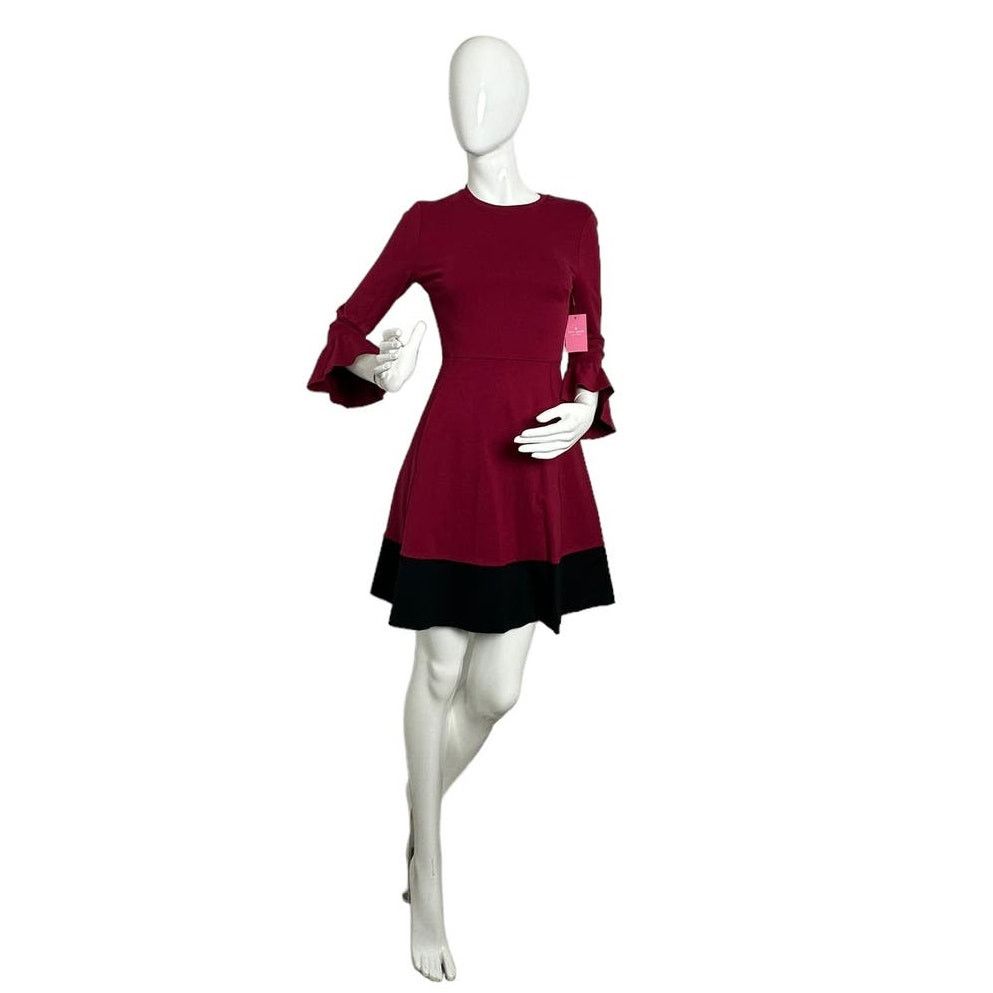 Kate Spade Kate Spade Colorblock Bell Sleeve Ponte Dress XS Size XS / US 0-2 / IT 36-38 - 6 Thumbnail