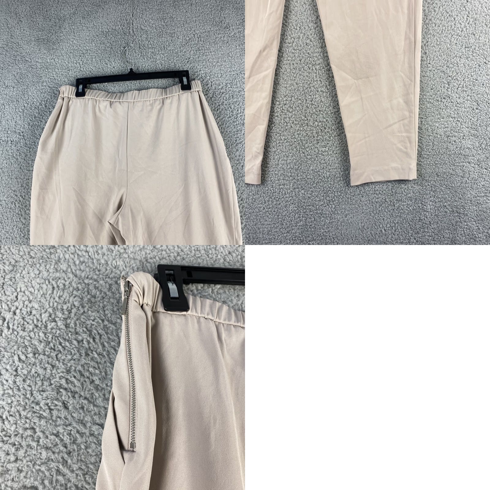 Vintage Wallis Wallis Tan Pleated Dress Pants - Size Women's 10 Curved Business 39-31 Size 32" / US 10 / IT 46 - 8 Thumbnail