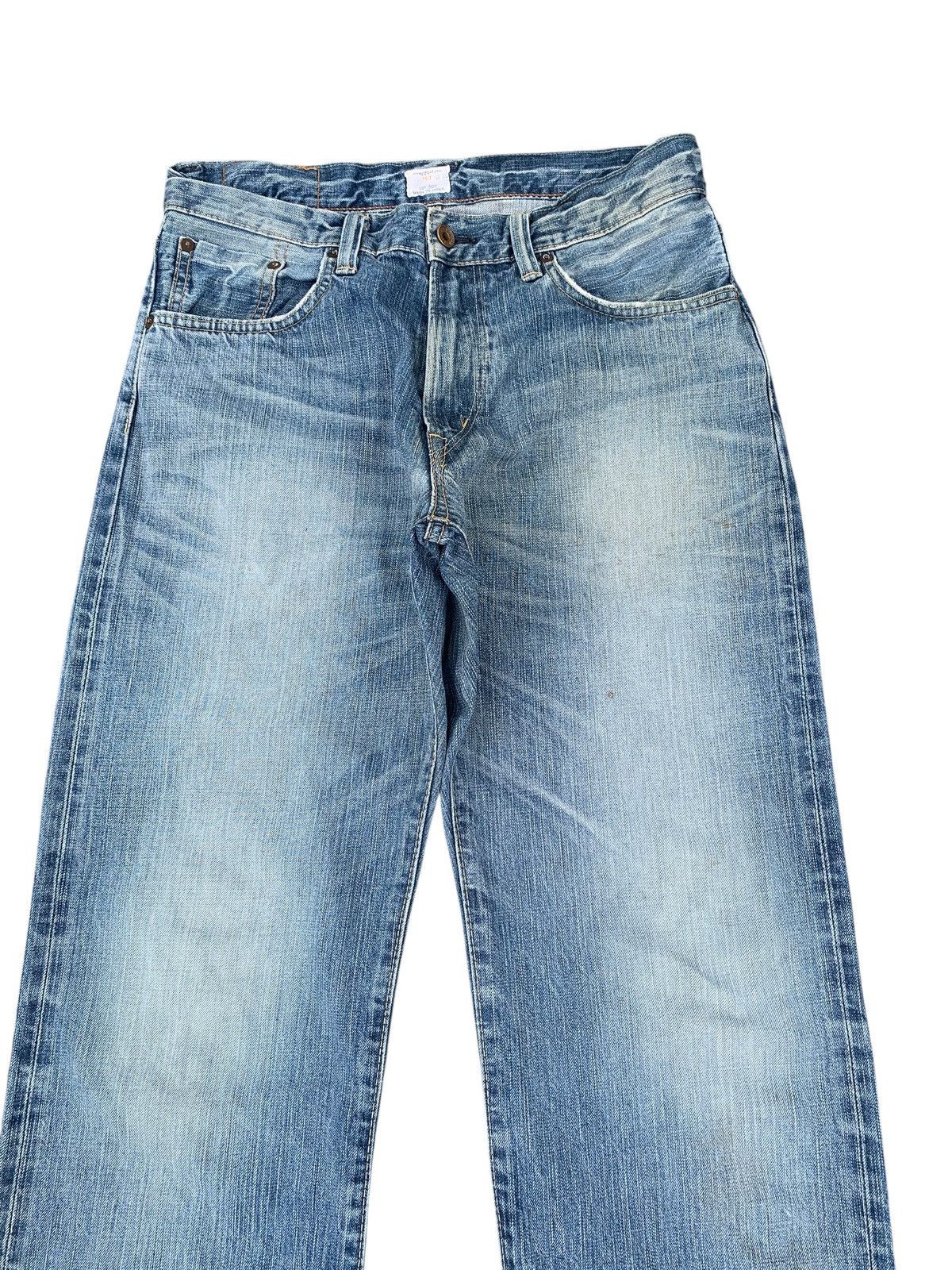 Kapital VINTAGE EDWIN 505Z SELVEDGE BAGGY RUSTY DISTRESSED DENIM Size US 31 - 6 Thumbnail
