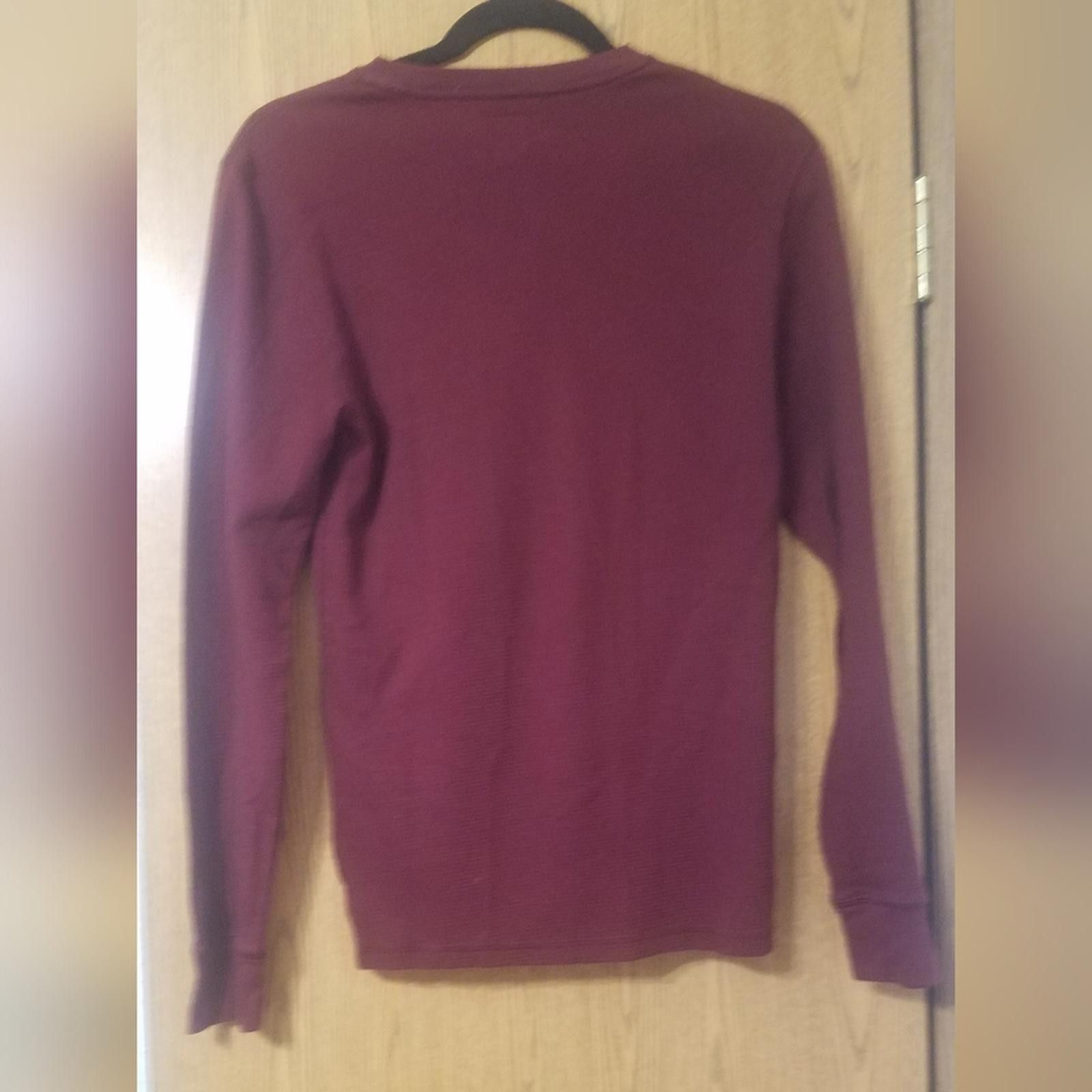 Polo Ralph Lauren Polo by Ralph Lauren Maroon Long Sleeve Sleep Shirt Small Size US S / EU 44-46 / 1 - 2 Thumbnail
