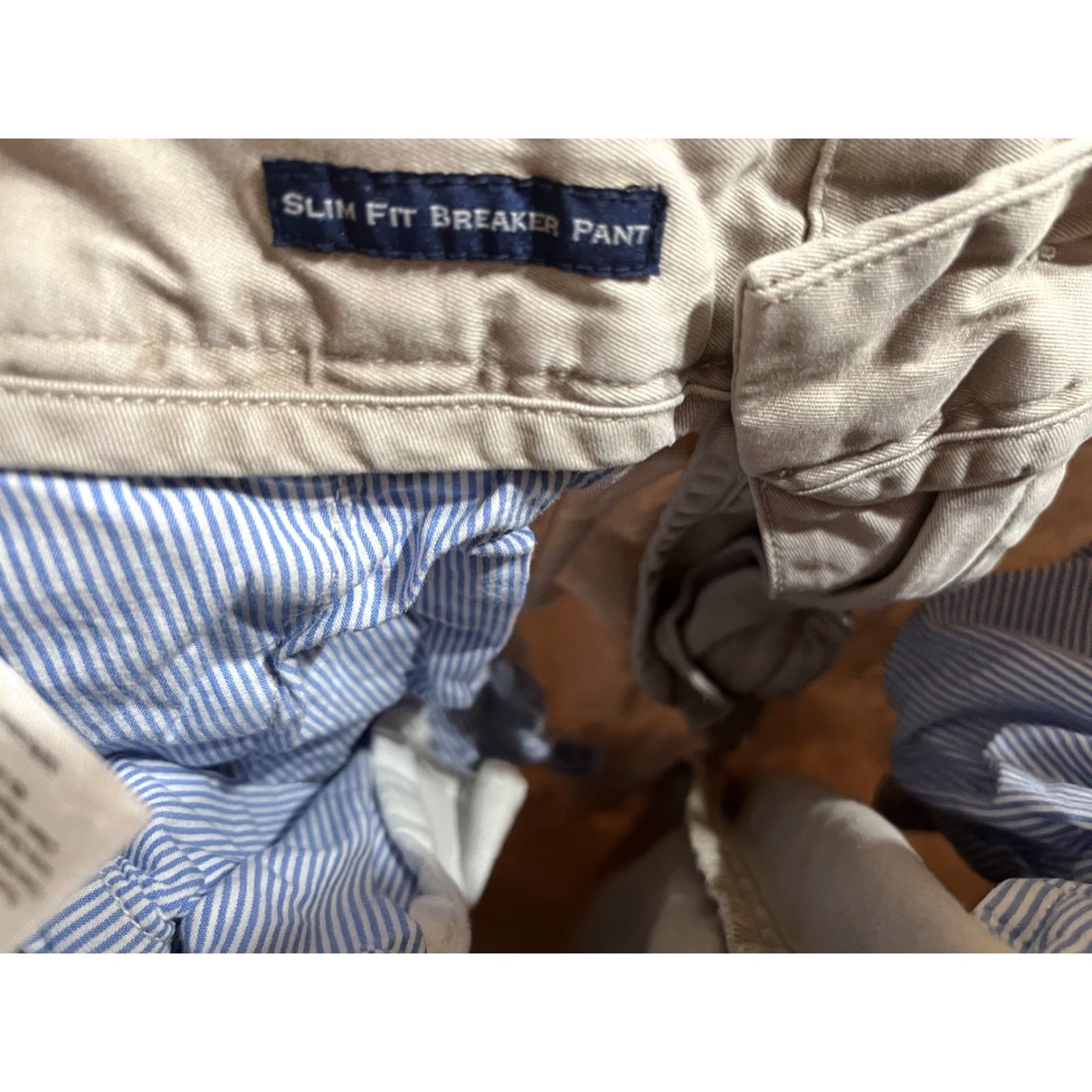 Vineyard Vines Vineyard Vines Breaker Slim Fit Chino Pants Mens 30x30 Beige Cotton Spandex Breathable Pockets Flat Front Solid Size US 30 / EU 46 - 4 Thumbnail