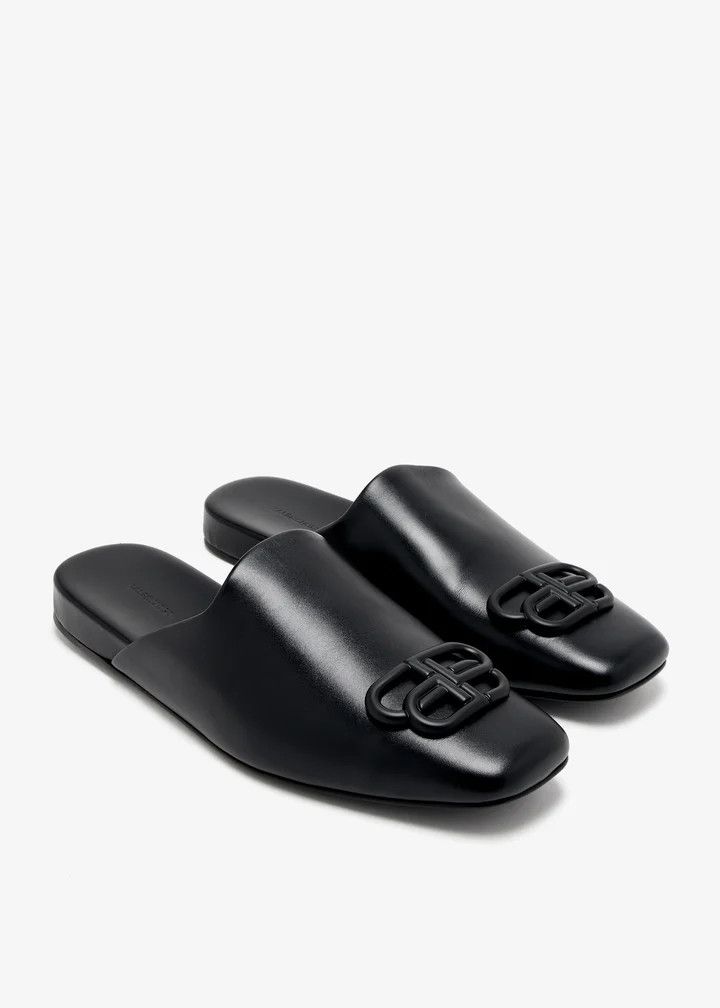 Balenciaga o1la1rc1a0226 Cosy BB Mules In Black Size US 5 / IT 35 - 4 Thumbnail