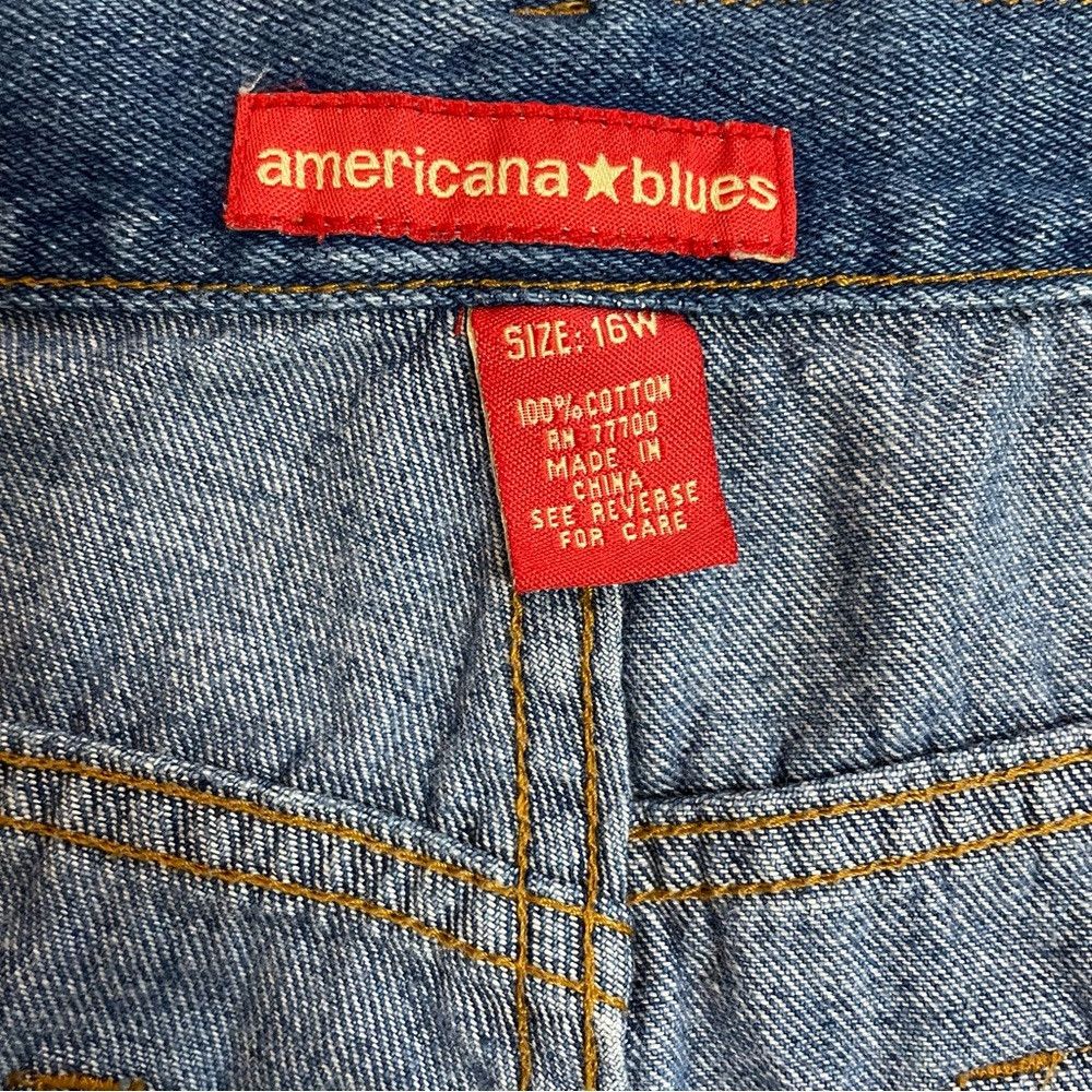 Other Americana Blues Cropped Jeans Size 16W Size 38" / US 16 / IT 52 - 6 Thumbnail