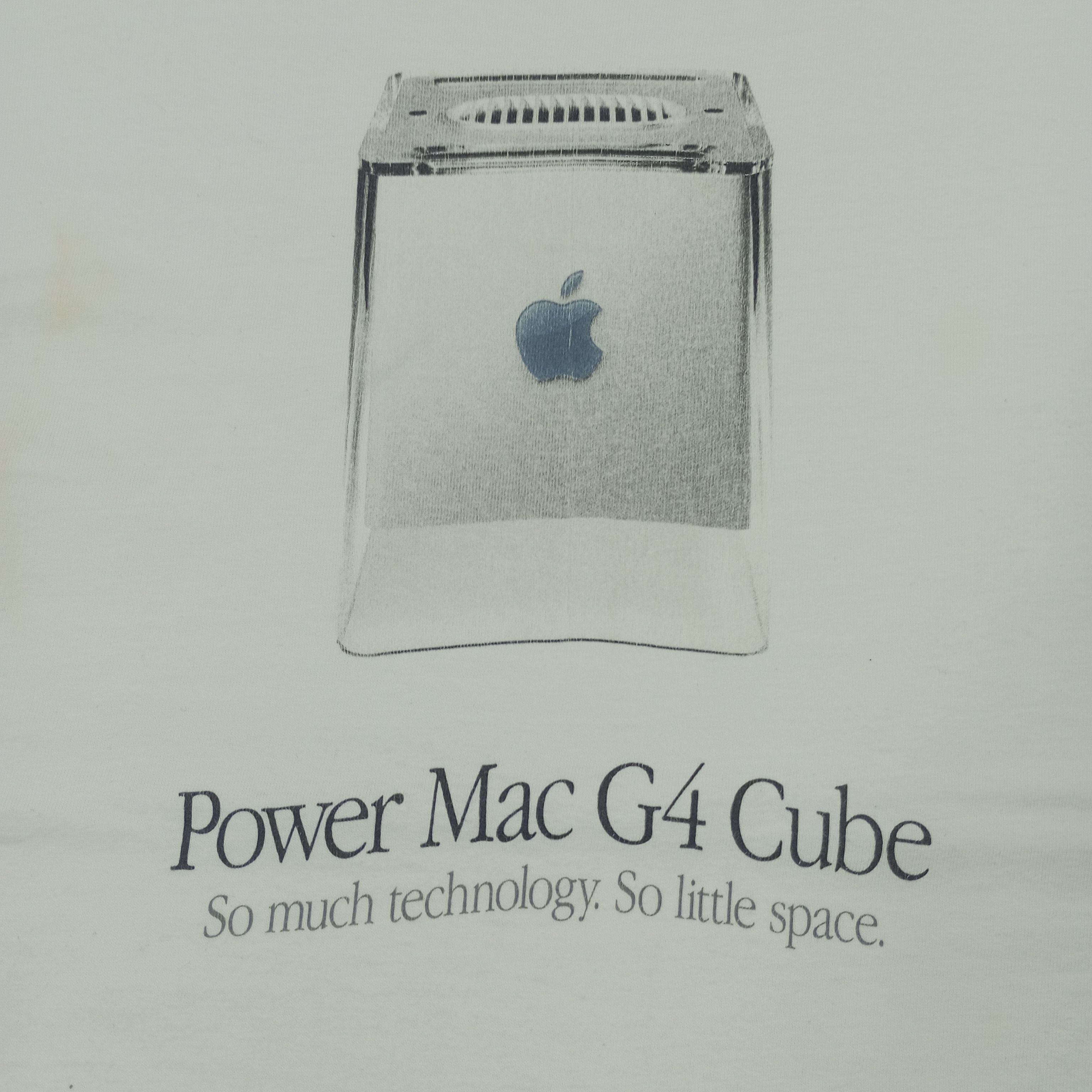 Apple × Vintage Apple Power Mac G4 Cube Promo Style Vintage Tshirt Size US M / EU 48-50 / 2 - 2 Thumbnail