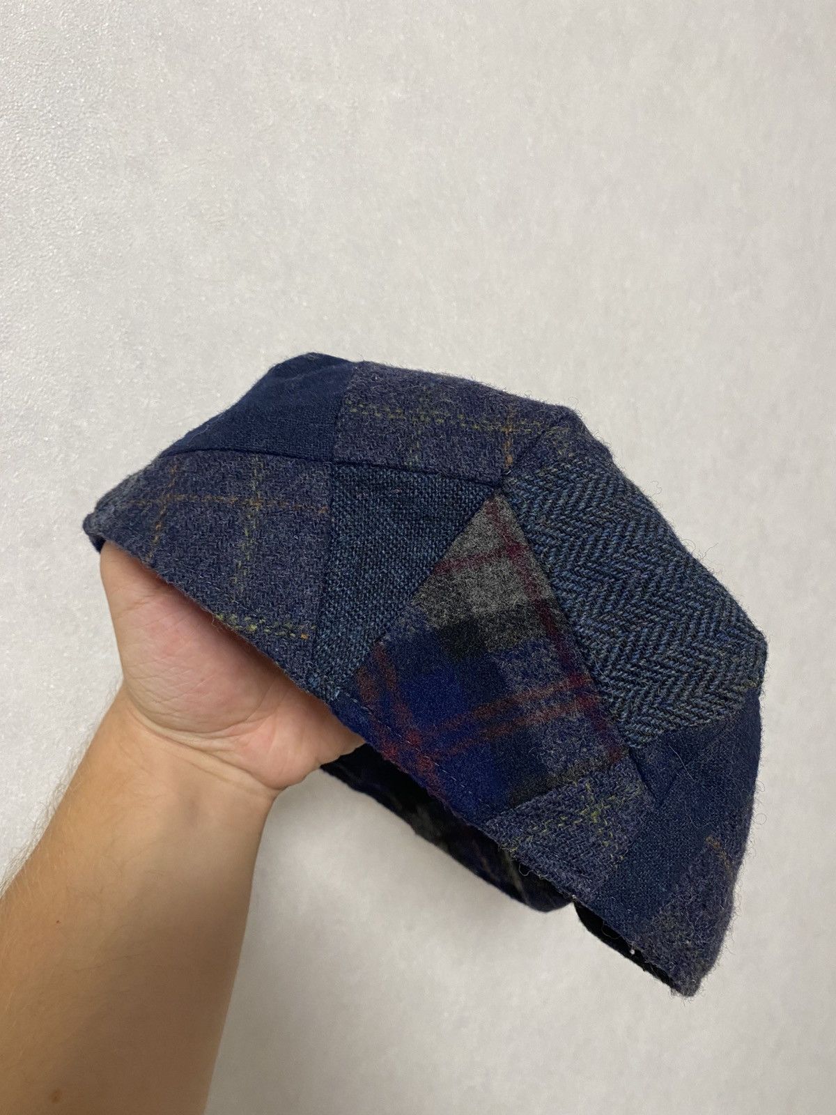 Barbour Barbour Tweed Wool Patchwork Cap Flat Hat Size: L Size ONE SIZE - 11 Thumbnail