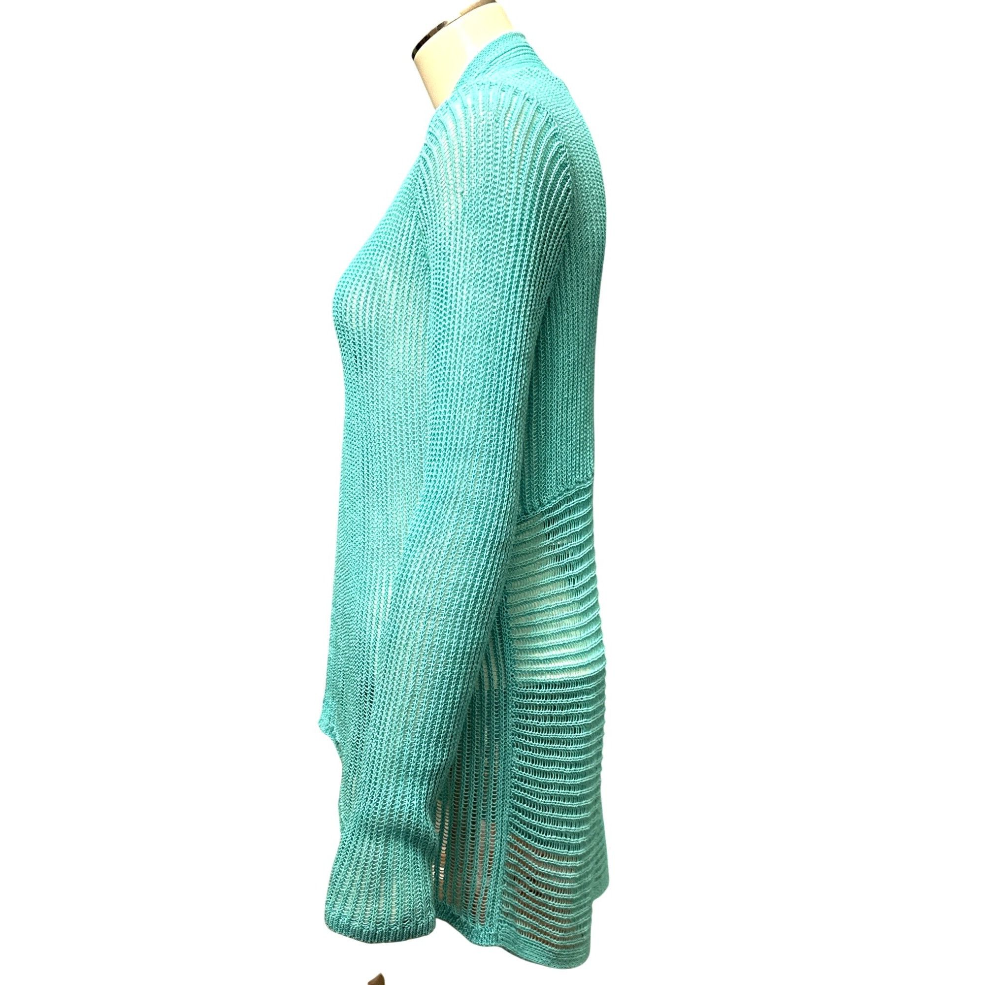 Chicos Chicos Open Front Sheer Knit Cardigan Lightweight Trendy Sty Size M / US 6-8 / IT 42-44 - 2 Thumbnail