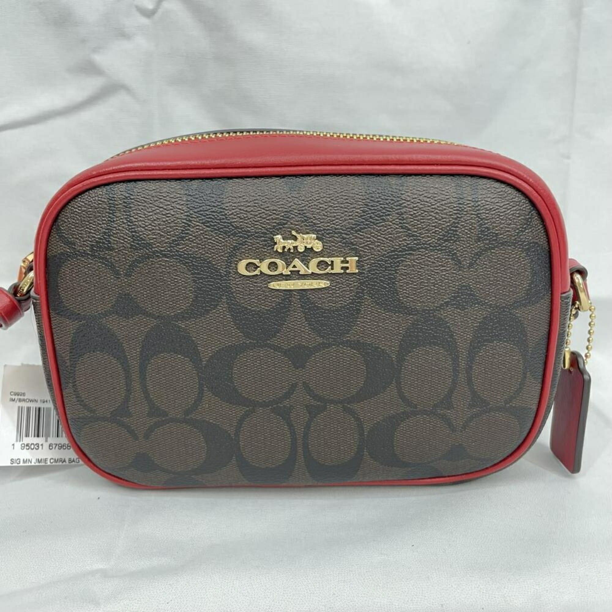 Coach COACH Signature Mini Jamie Camera Bag Shoulder Red Size ONE SIZE - 1 Thumbnail