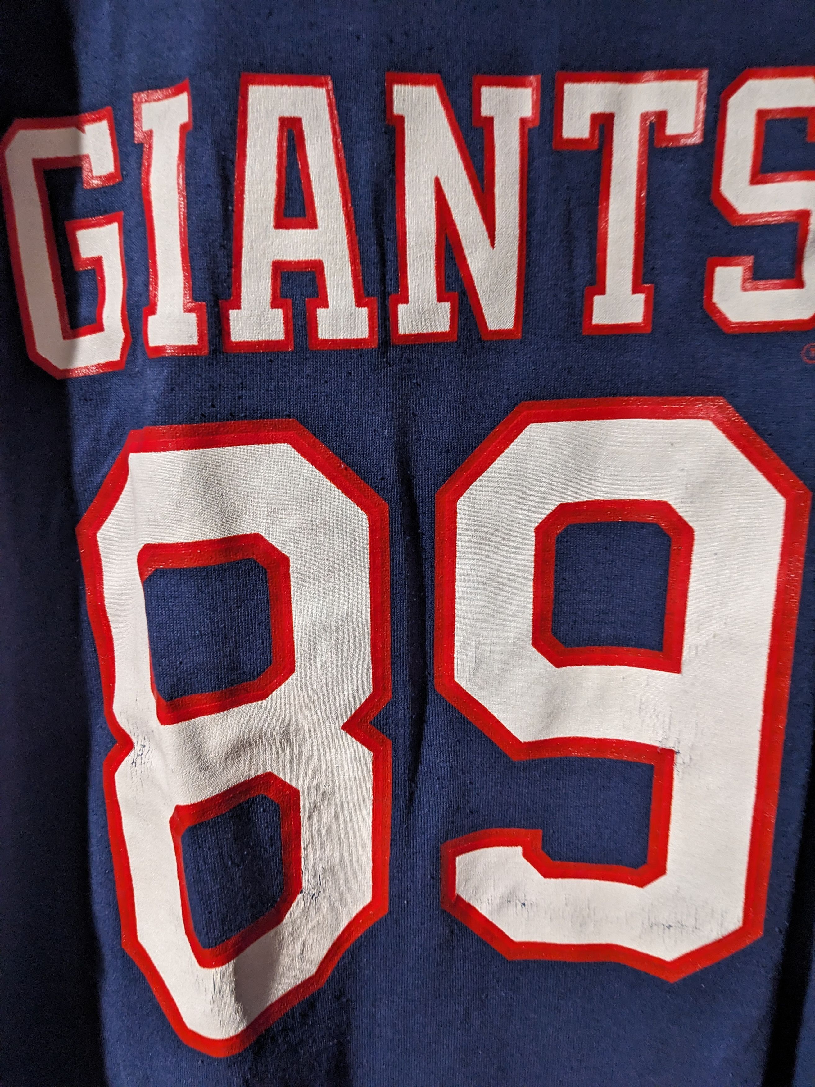 NFL × Vintage Vintage 90s New York Giants #89 Jabber XL 3/4 Sleeve T-Shirt Size US XL / EU 56 / 4 - 2 Thumbnail
