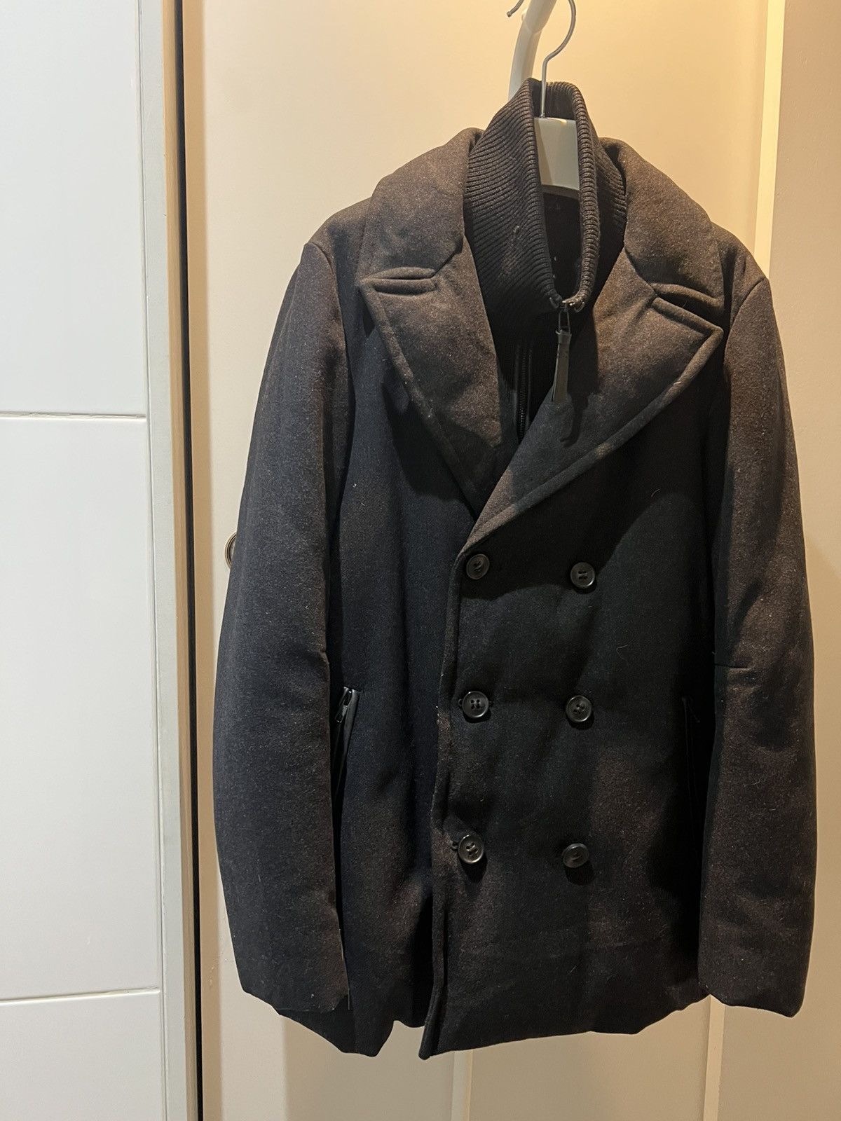 Mackage Mackage Men’s Wool & Cashmere Down Coat – M (42) Charcoal Size US M / EU 48-50 / 2 - 1 Thumbnail