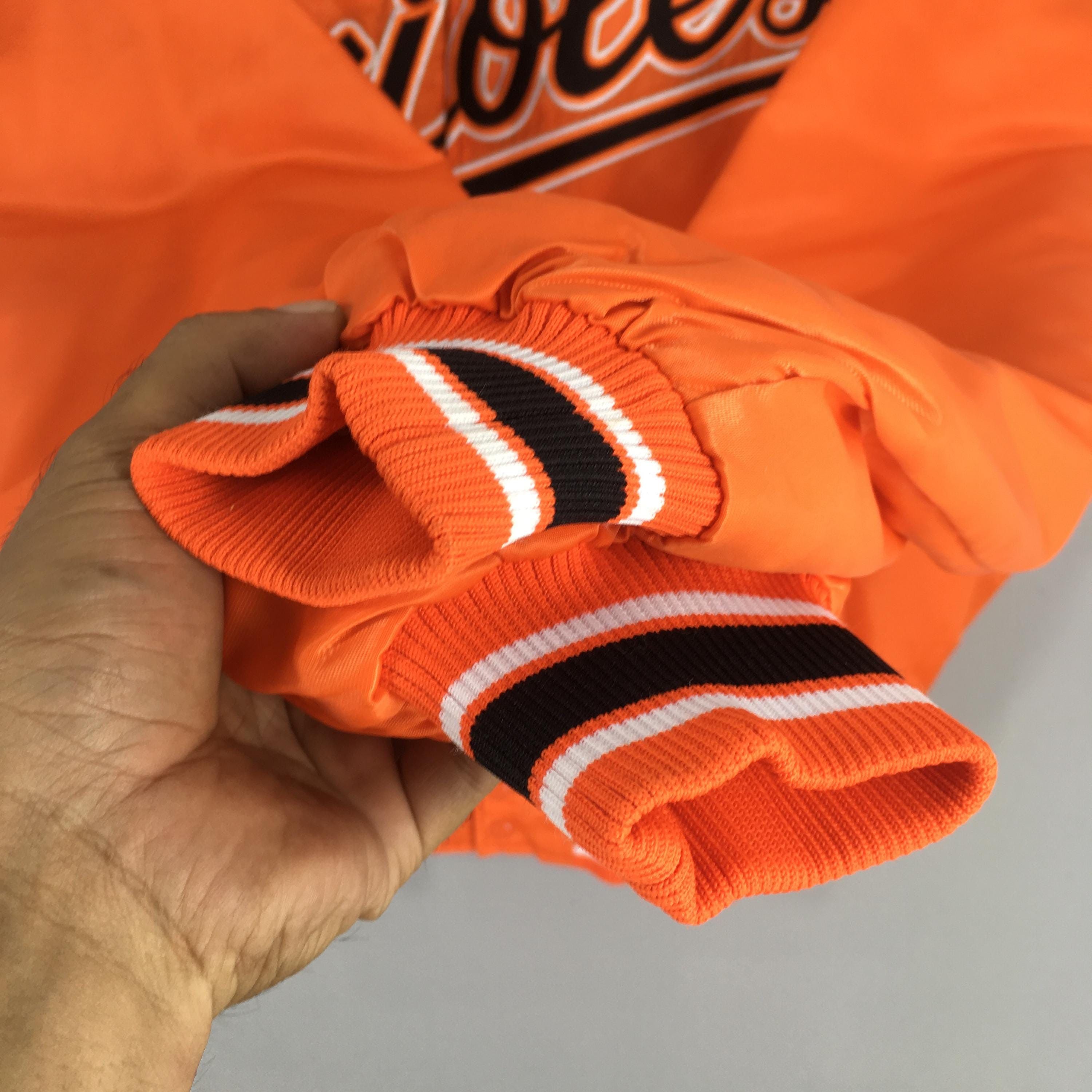 MLB Vintage 90s Baltimore Orioles MLB Satin Jacket Large Size US L / EU 52-54 / 3 - 3 Thumbnail