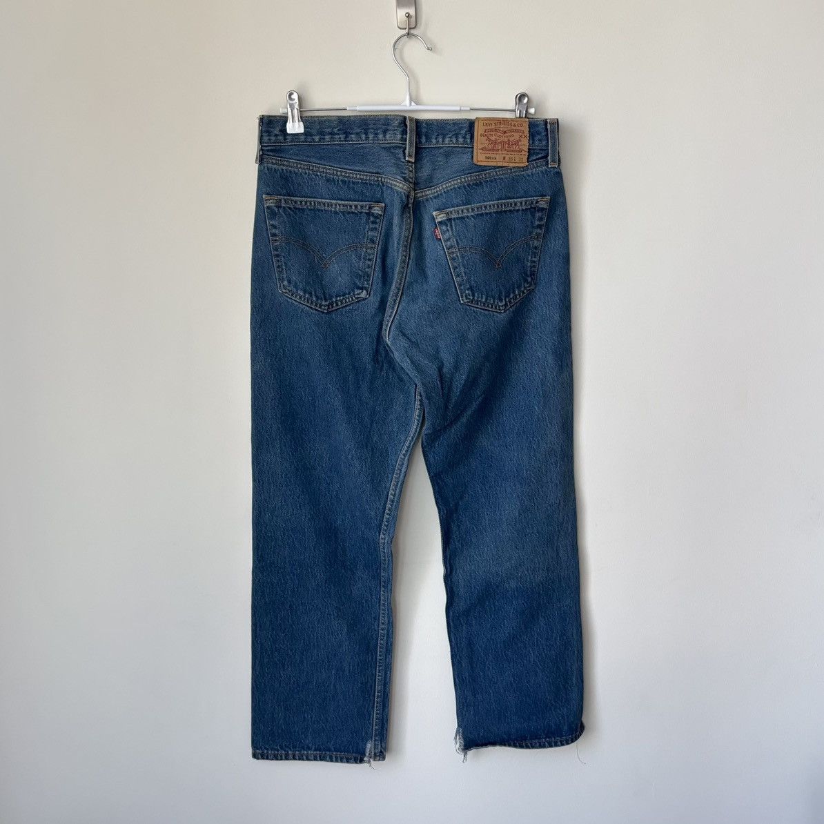 Levi's Vintage 501xx Denim Jeans Size 35 (Fits 32) Made in USA Size US 32 / EU 48 - 6 Thumbnail