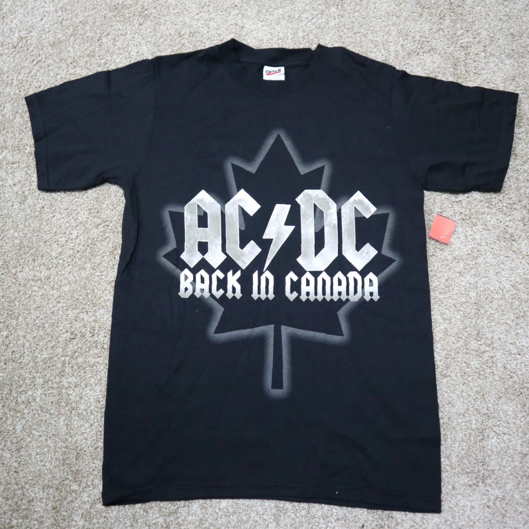 Anvil VINTAGE AC/DC Back In Canada 2009 Tour T-Shirt Concert Black Mens Size S Small Black Size US S / EU 44-46 / 1 - 3 Thumbnail