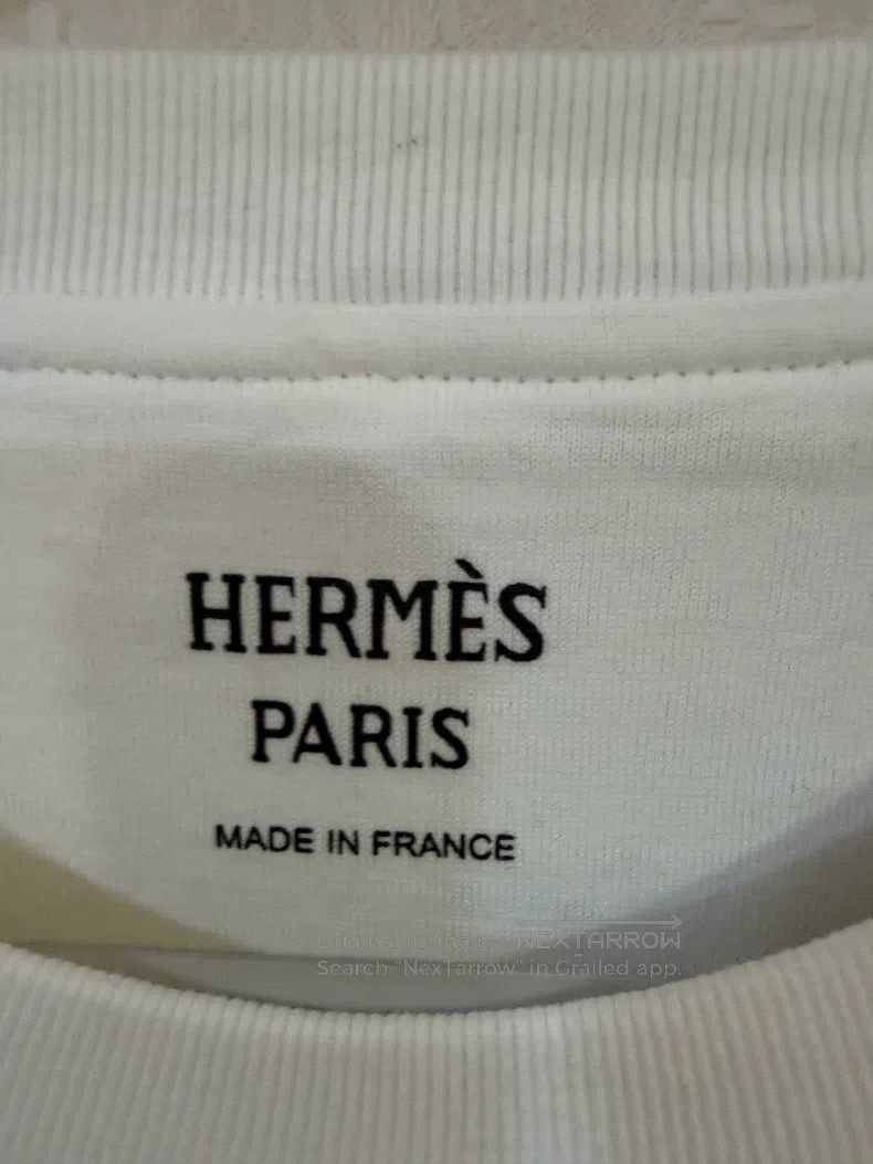 Hermes Hermes Short-sleeve T-shirt with pocket embroidered H logo Size XS / US 0-2 / IT 36-38 - 3 Thumbnail