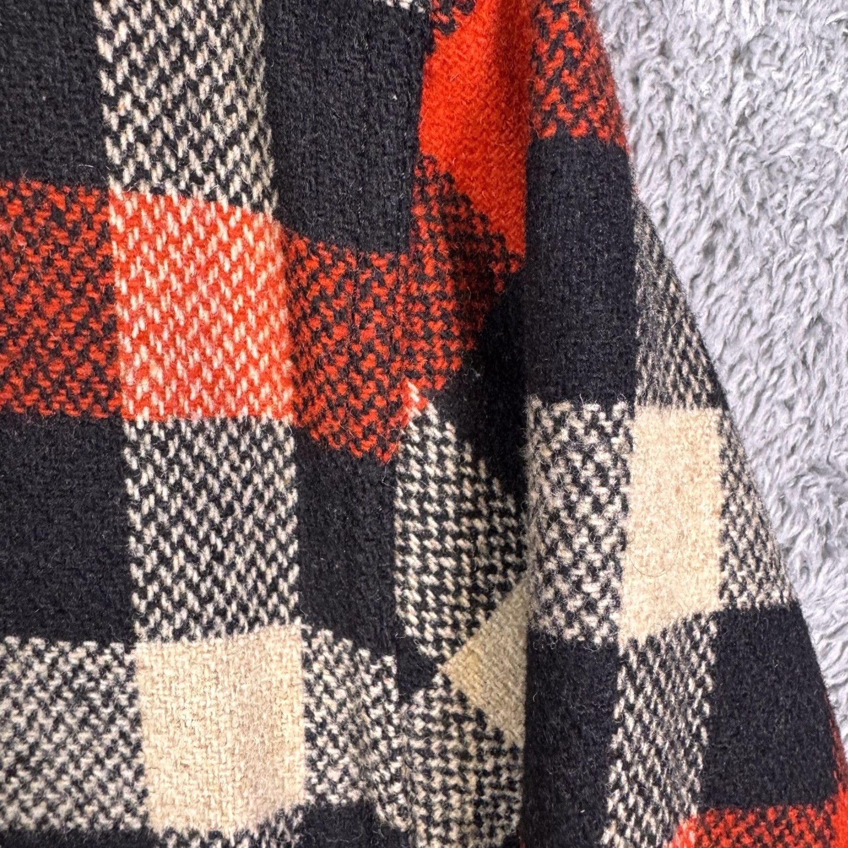 J.Crew J. Crew Shirt Jacket Mens M Wool Buffalo Plaid Mackinaw E3429 Wallace Barnes Red Wool Jacket Men M Plaid Overcoat Size US M / EU 48-50 / 2 - 5 Thumbnail