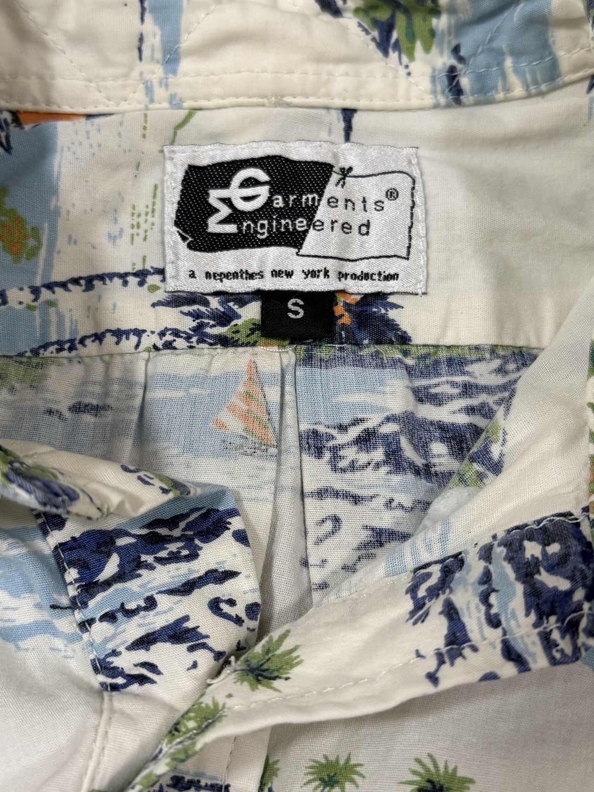 Engineered Garments × Nepenthes 🔥RARE🔥Engineered Garments Nepenthes Hawaii Shirt Half Button Size US S / EU 44-46 / 1 - 7 Thumbnail