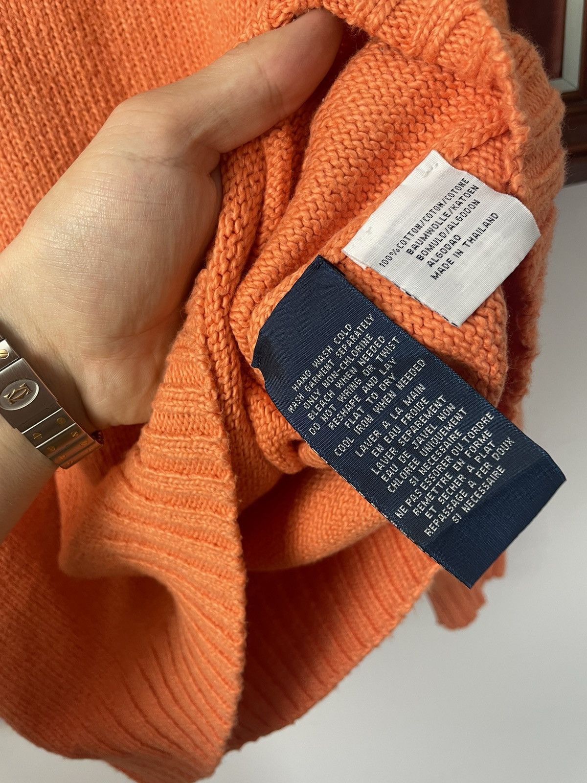 Ralph Lauren Polo Ralph Lauren Vintage Sweater Knit Oversize Orange Rare Size US L / EU 52-54 / 3 - 4 Thumbnail