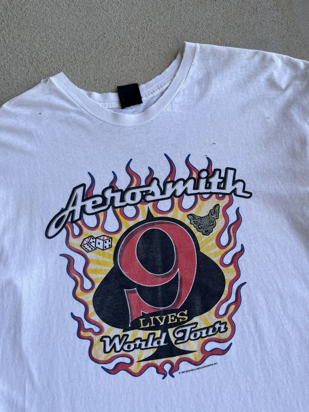 Band Tees Vintage 90’s Aerosmith Nine Lives Tour Band T-Shirt Size US XL / EU 56 / 4 - 3 Thumbnail