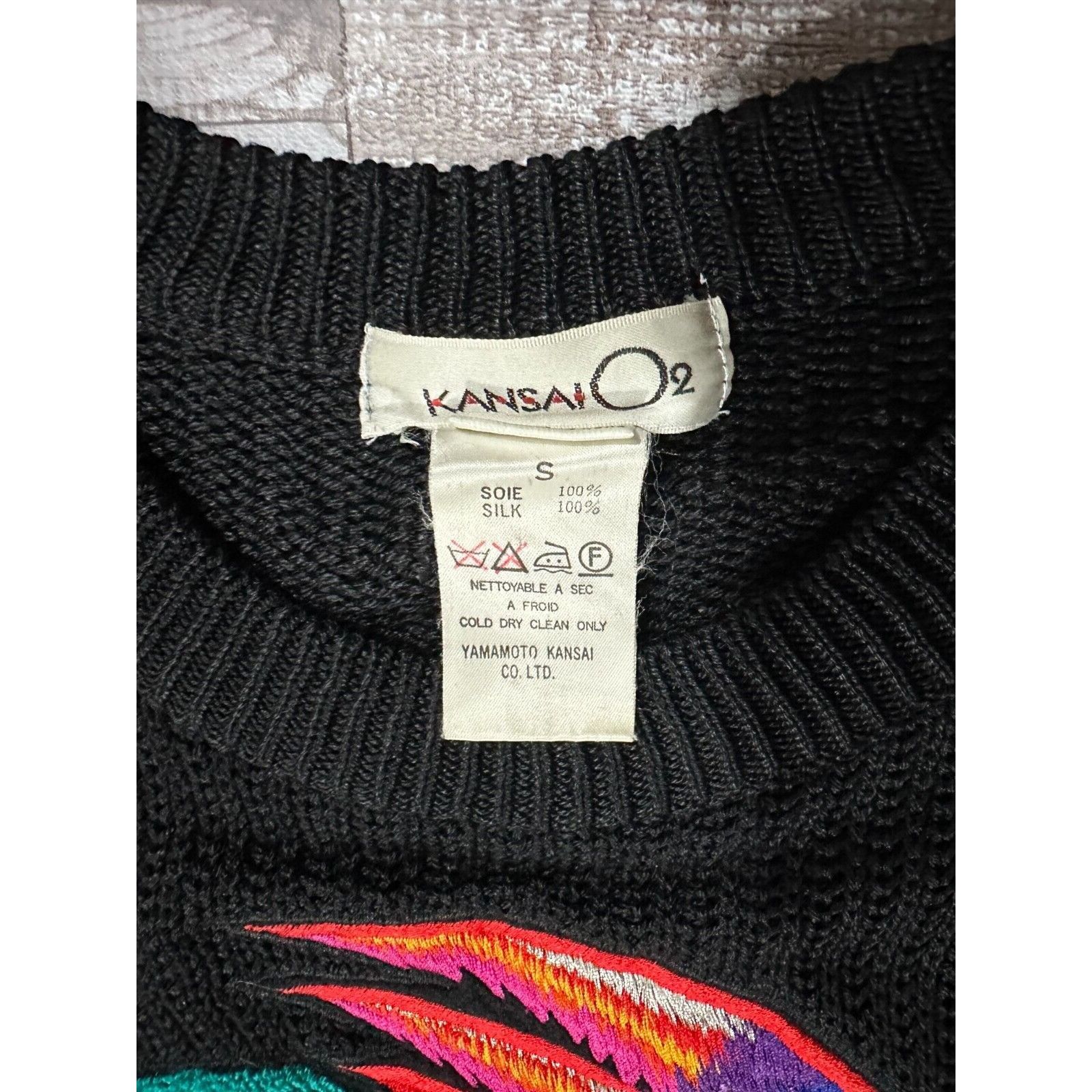 Kansai Yamamoto Kansai Yamamoto O2 eagle embroidered sweater sz S NWT vintag Size US S / EU 44-46 / 1 - 3 Thumbnail