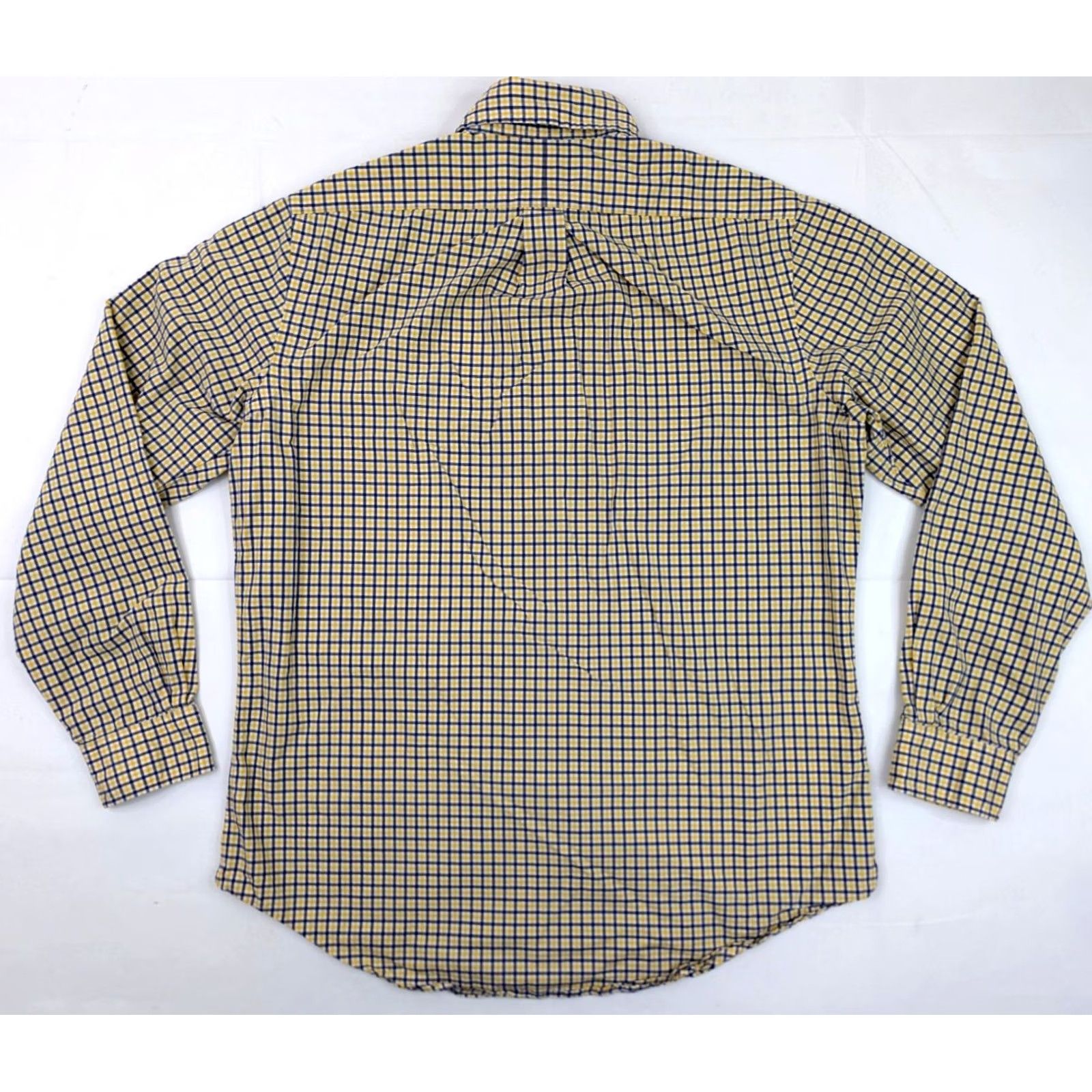 Polo Ralph Lauren VINTAGE Polo Ralph Lauren Button-Down Long Sleeve Shirt Men M Plaid Blue Yellow Cotton Size US M / EU 48-50 / 2 - 7 Thumbnail