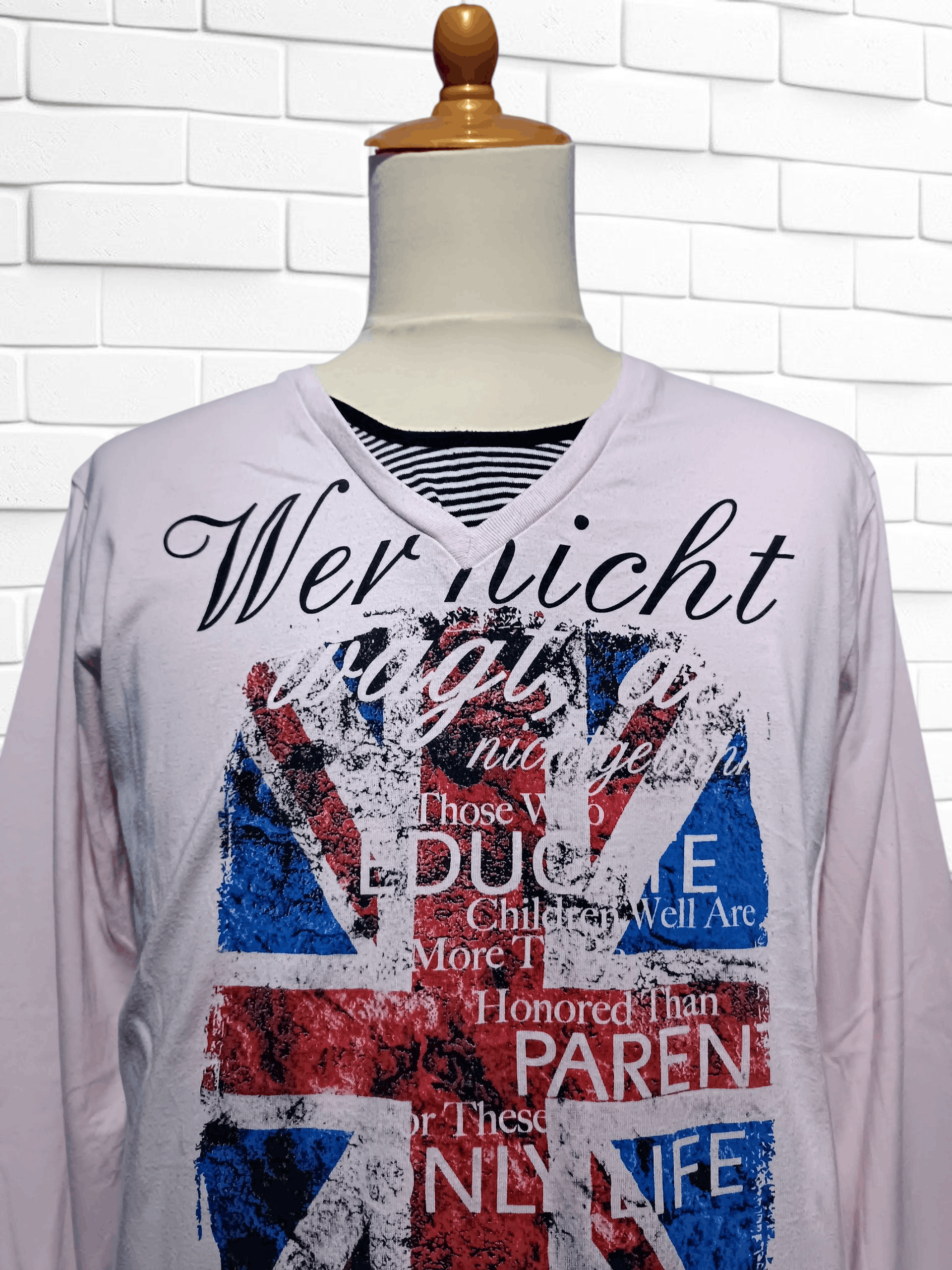 Japanese Brand Y2K Grunge Poem Seditionaries Double Layer LGB Long Sleeve Size US M / EU 48-50 / 2 - 2 Thumbnail