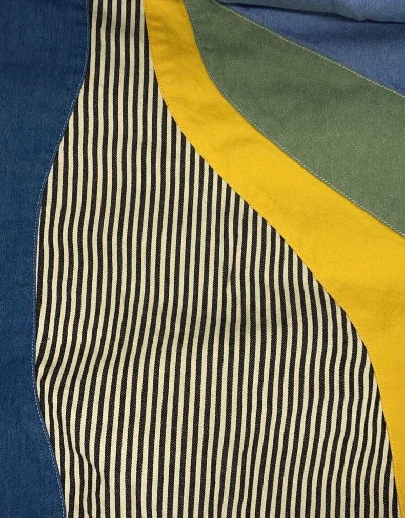 Kapital Kapital Size1 Stand-of-print color-blocked skirt Size 25" / US 0 / IT 36 - 3 Thumbnail