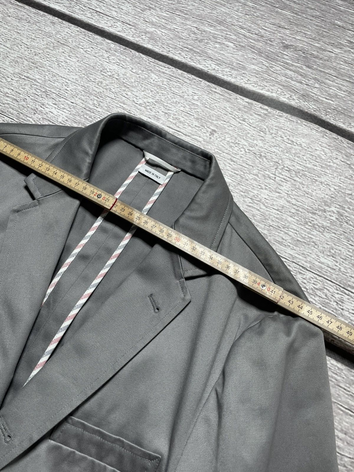Thom Browne Thom Browne Grey Unconstructed Classic Blazer Size 48R - 17 Thumbnail