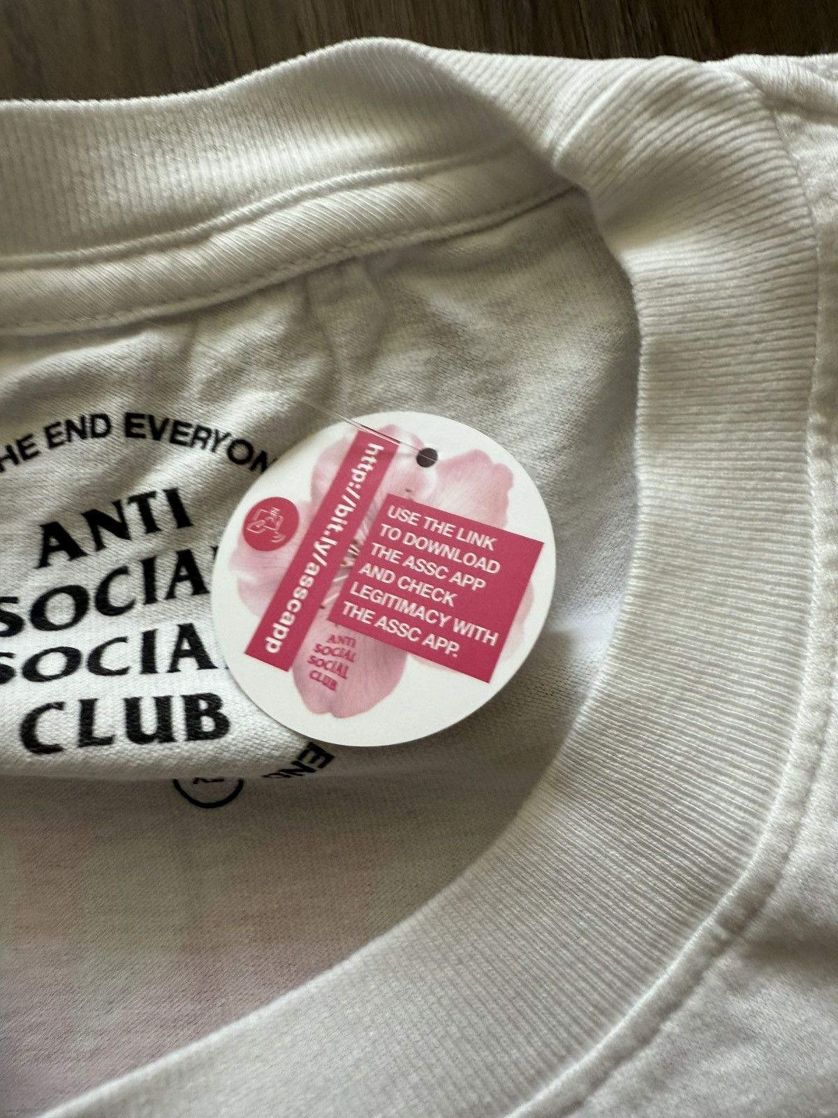 Anti Social Social Club × Fragment Design Anti Social Social Club x Fragment White Pink Logo Tee XL Size US XL / EU 56 / 4 - 4 Thumbnail