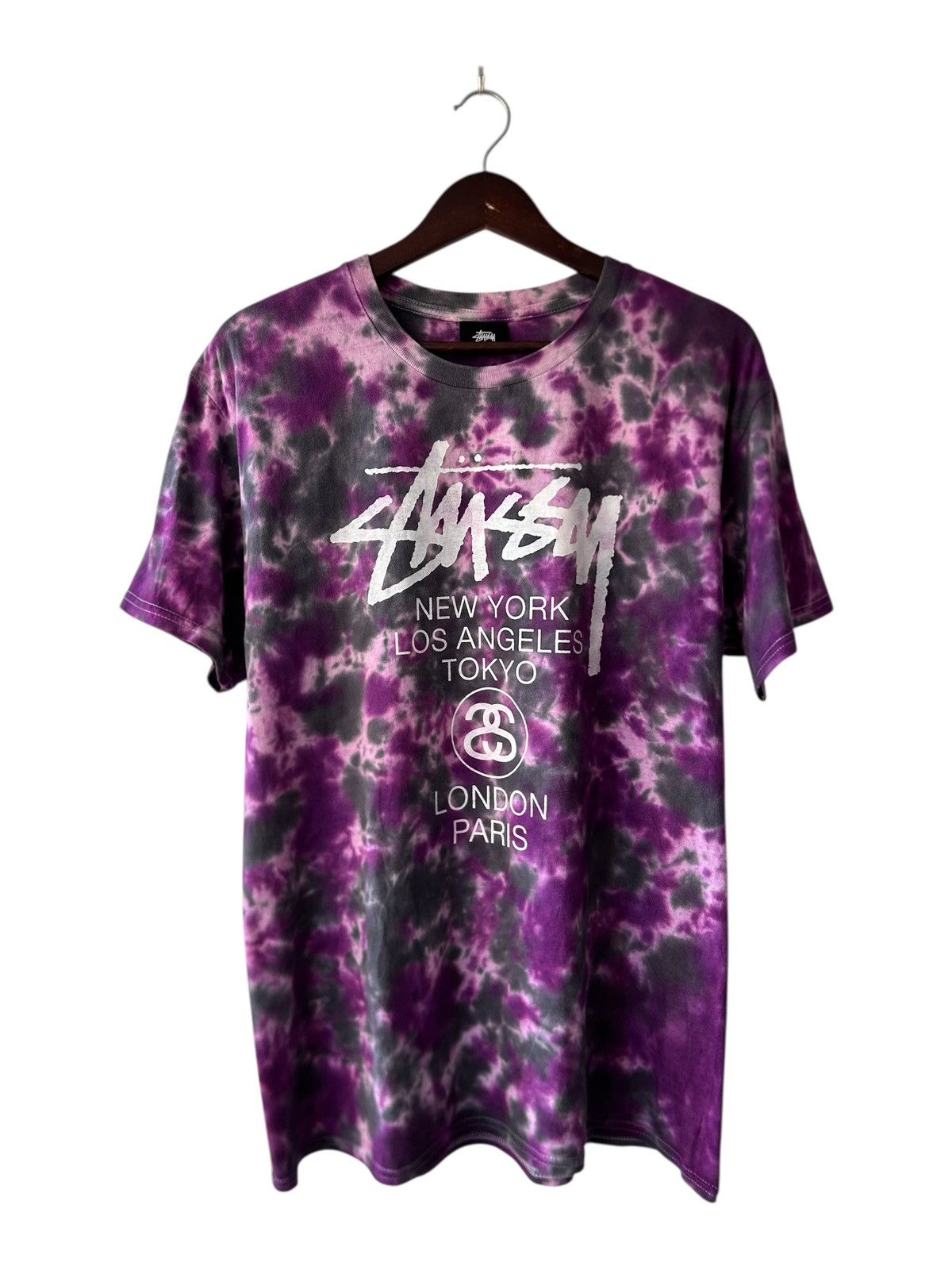 Stussy Stussy World Tour Tie-Dye Tee Size US M / EU 48-50 / 2 - 2 Thumbnail