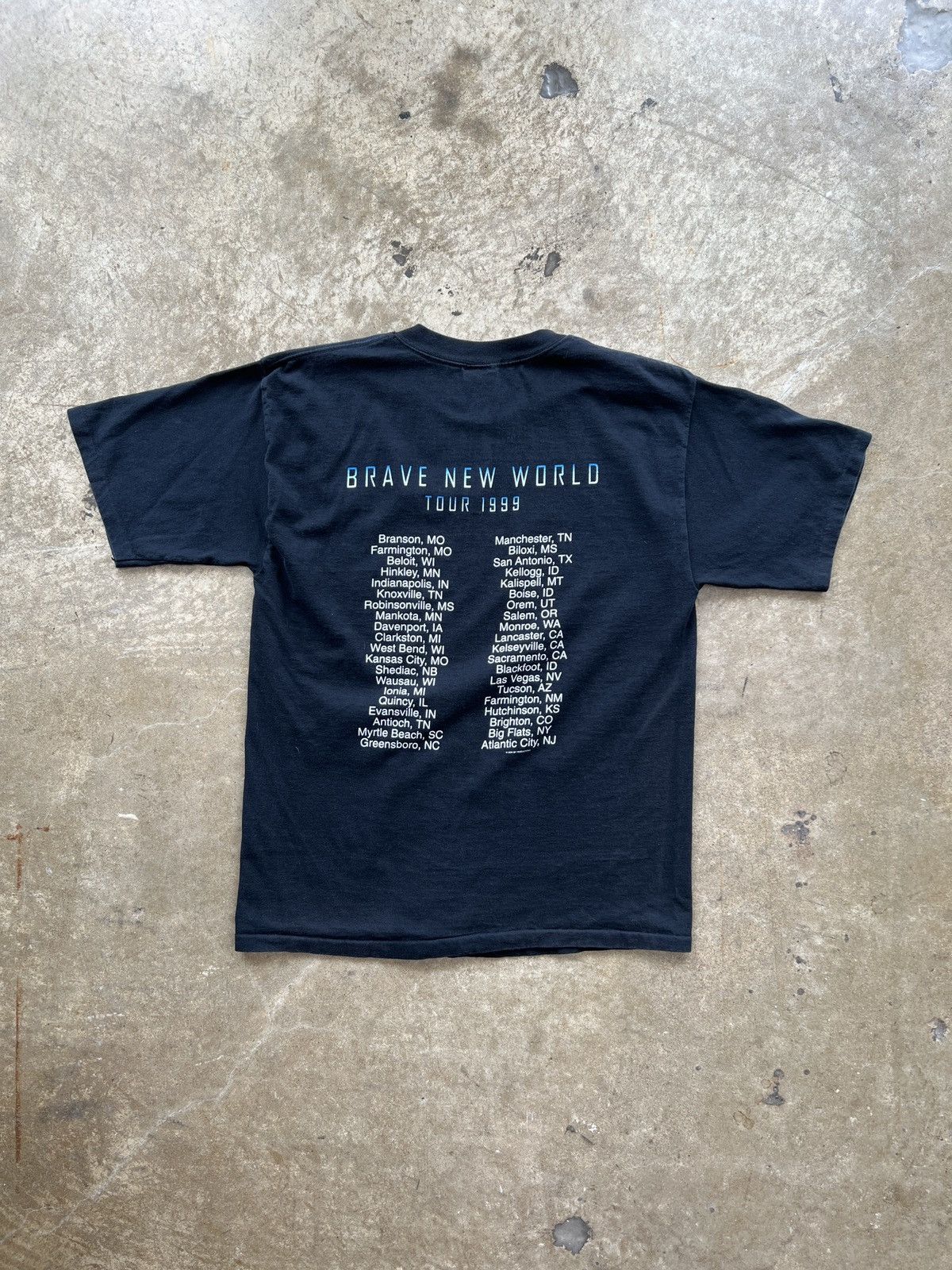 Band Tees × Vintage Vintage 1999 Styx Brave New World Tour Tee Large Size US L / EU 52-54 / 3 - 5 Thumbnail