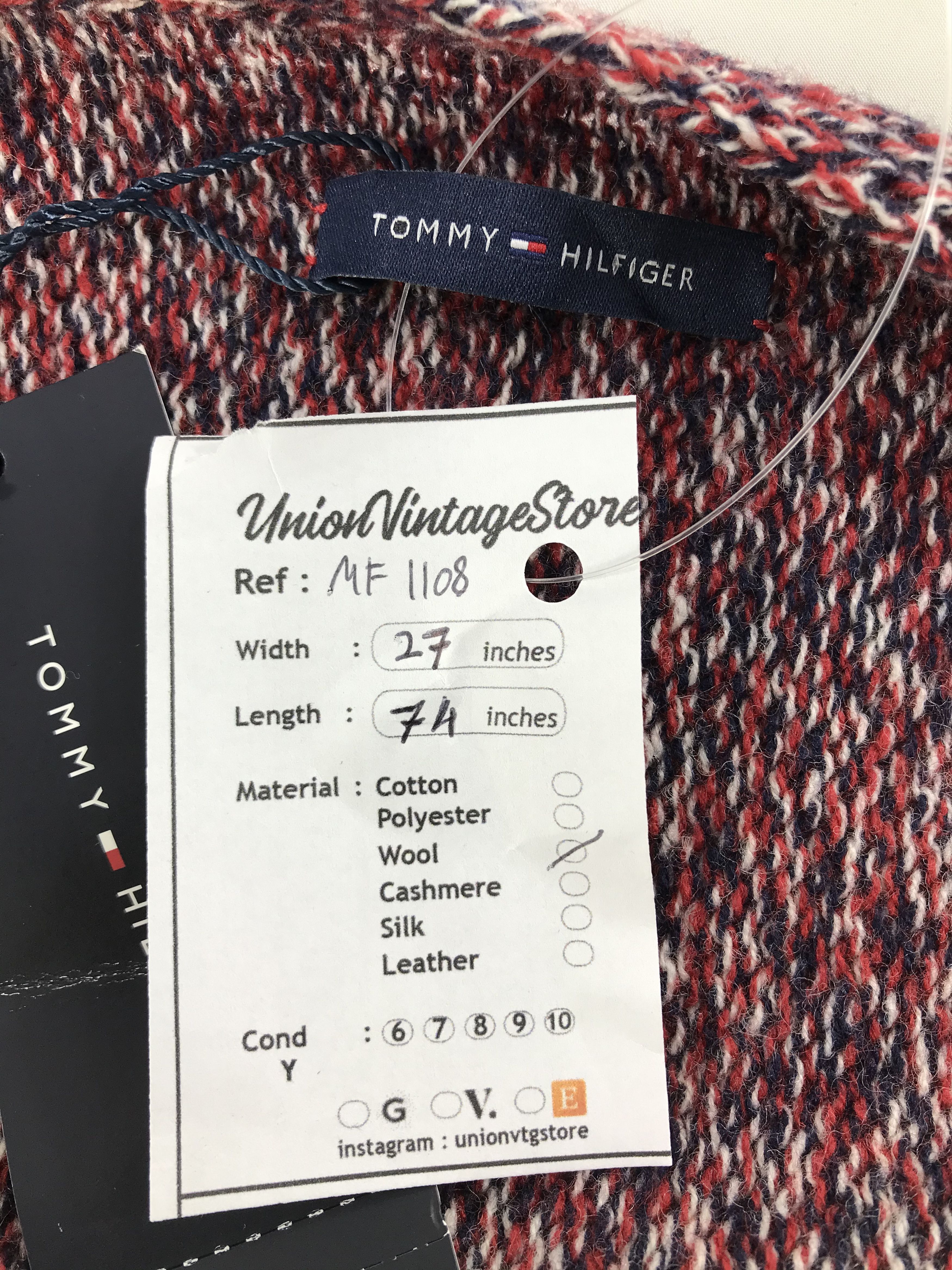 Tommy Hilfiger Vintage Tommy Hilfiger Scarf/Muffler/Neckwear MF1108 Size ONE SIZE - 4 Thumbnail