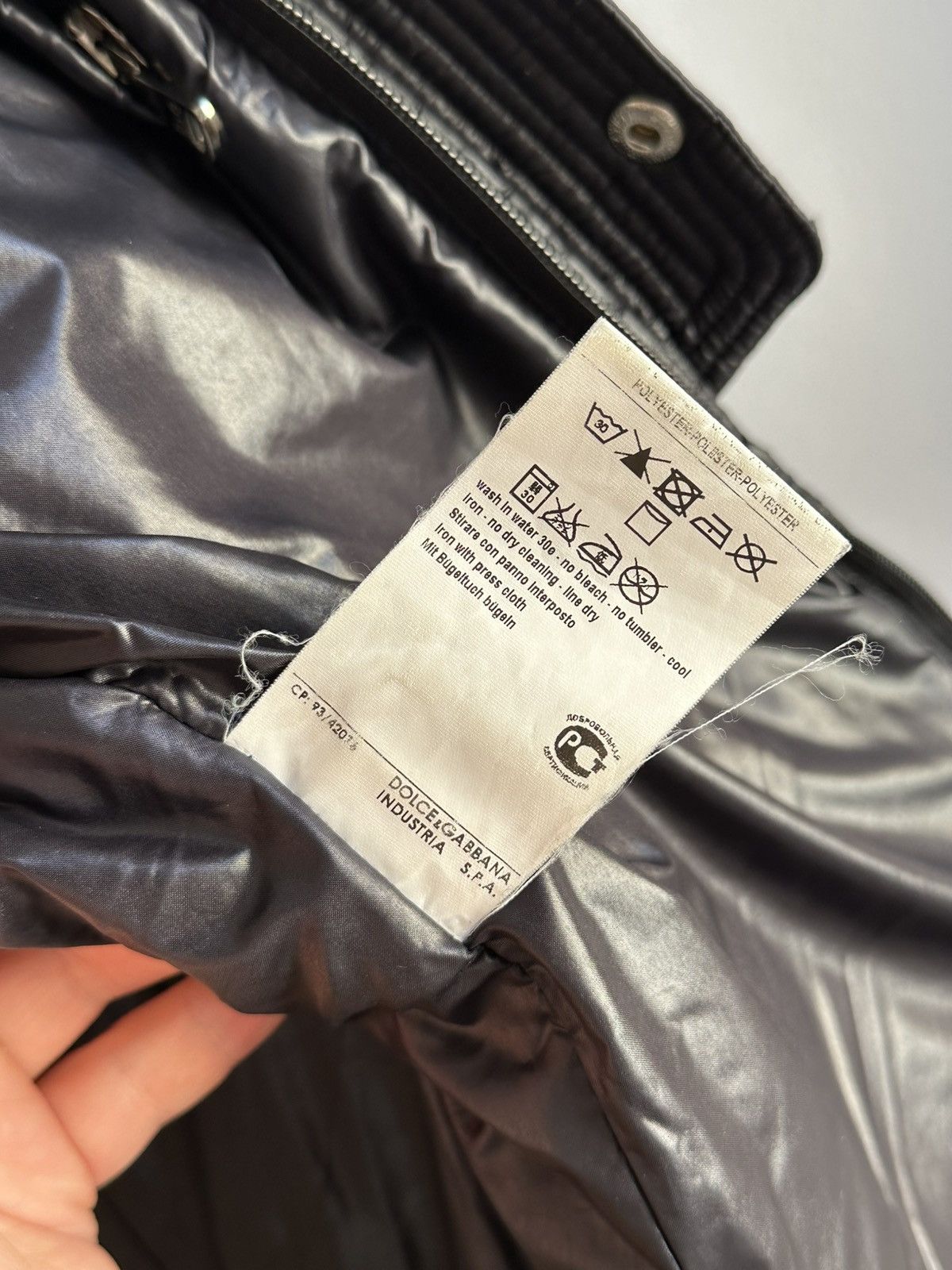 Dolce & Gabbana Dolce & Gabbana 2000s Black Architect Puffer Cropped Jacket Size US M / EU 48-50 / 2 - 12 Thumbnail