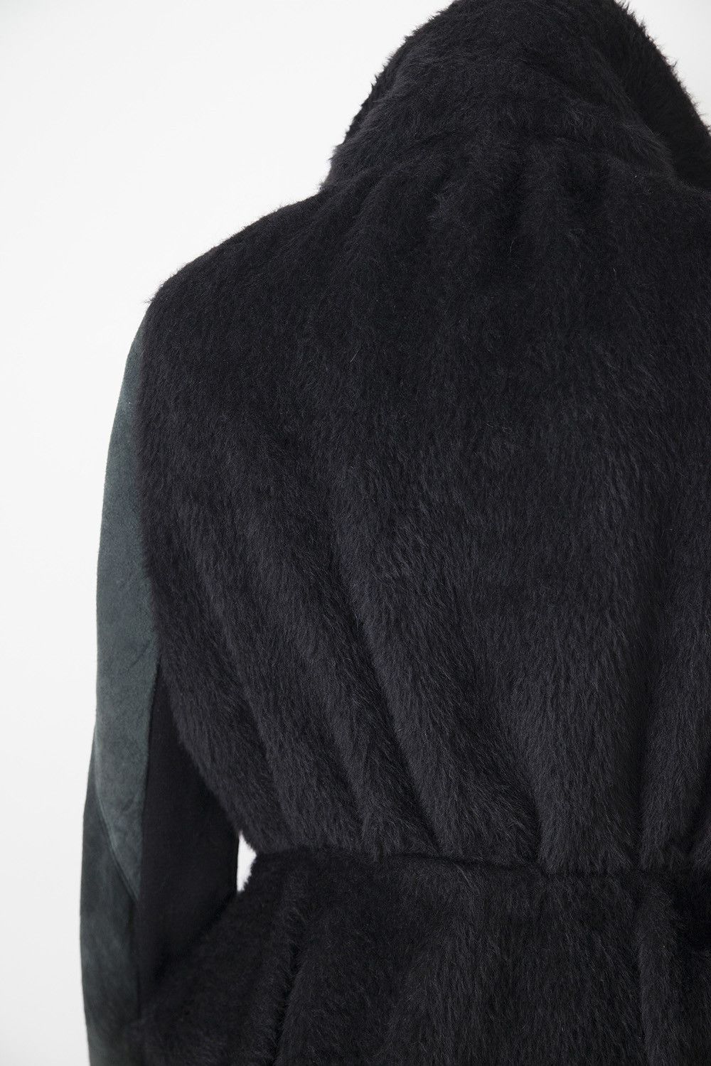 Rick Owens Leather & alpaca jacket Size S / US 4 / IT 40 - 6 Thumbnail