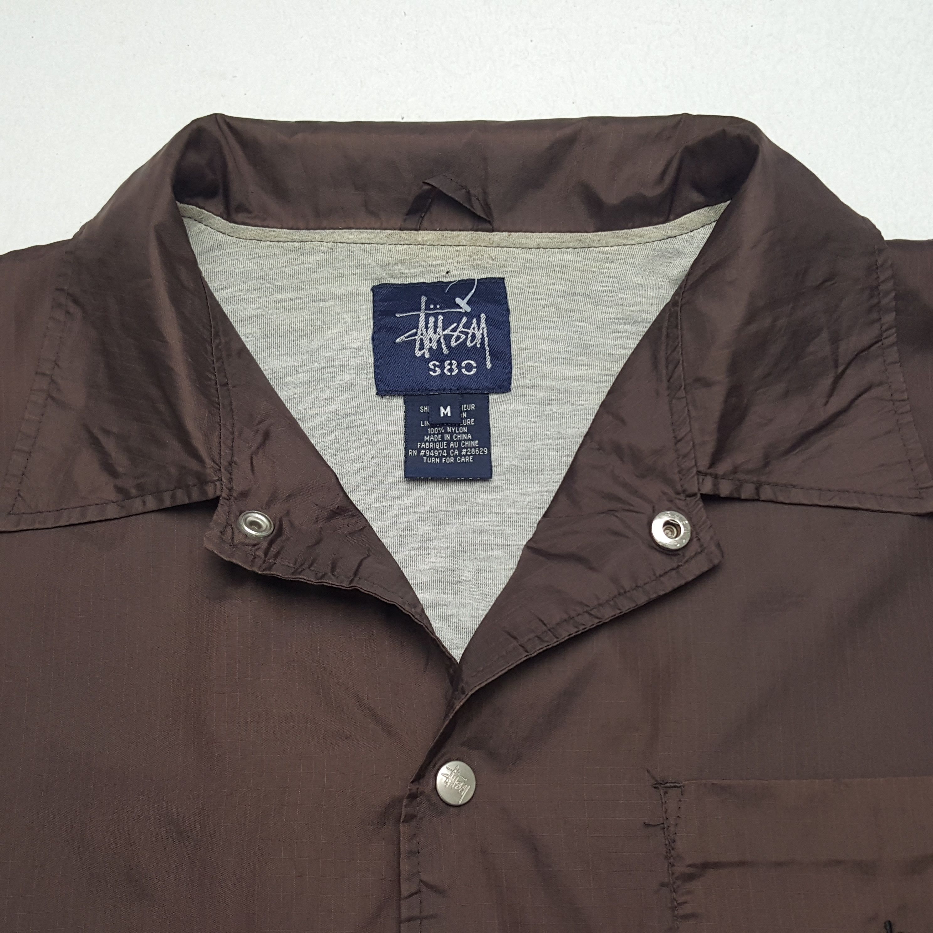 Stussy × Vintage Vintage Stussy Custom Art Logo Winter Windbreaker Jacket Size US M / EU 48-50 / 2 - 5 Thumbnail