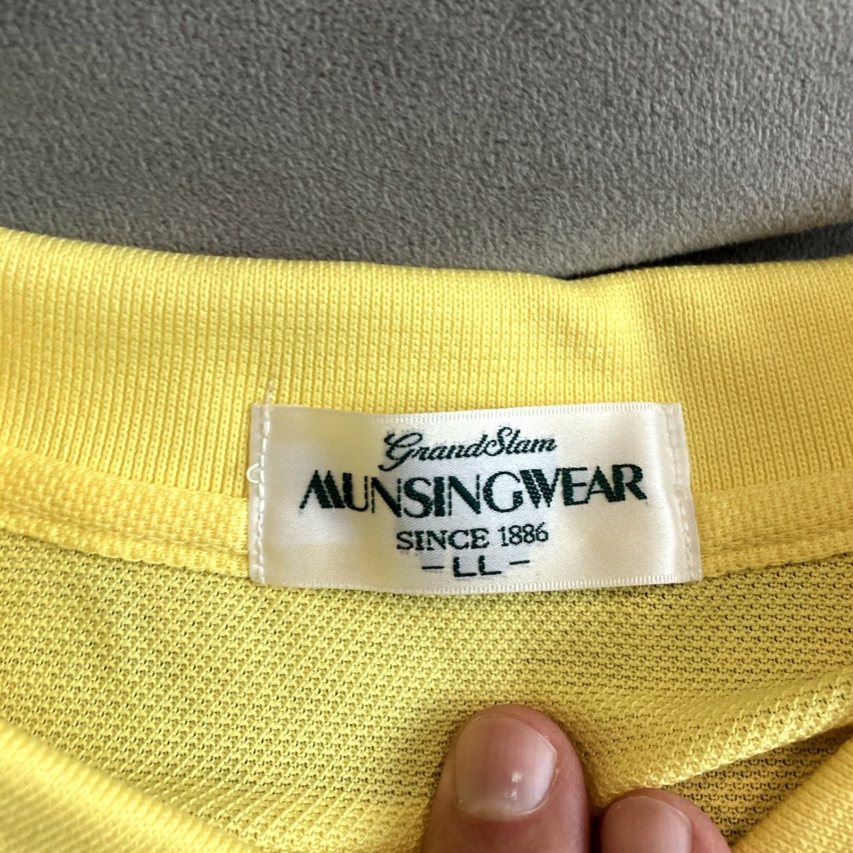Vintage VINTAGE Davis Cup By NEC Polo Men's XL Yellow Tennis Golf Made In Japan MunsingWear Size US XL / EU 56 / 4 - 3 Thumbnail