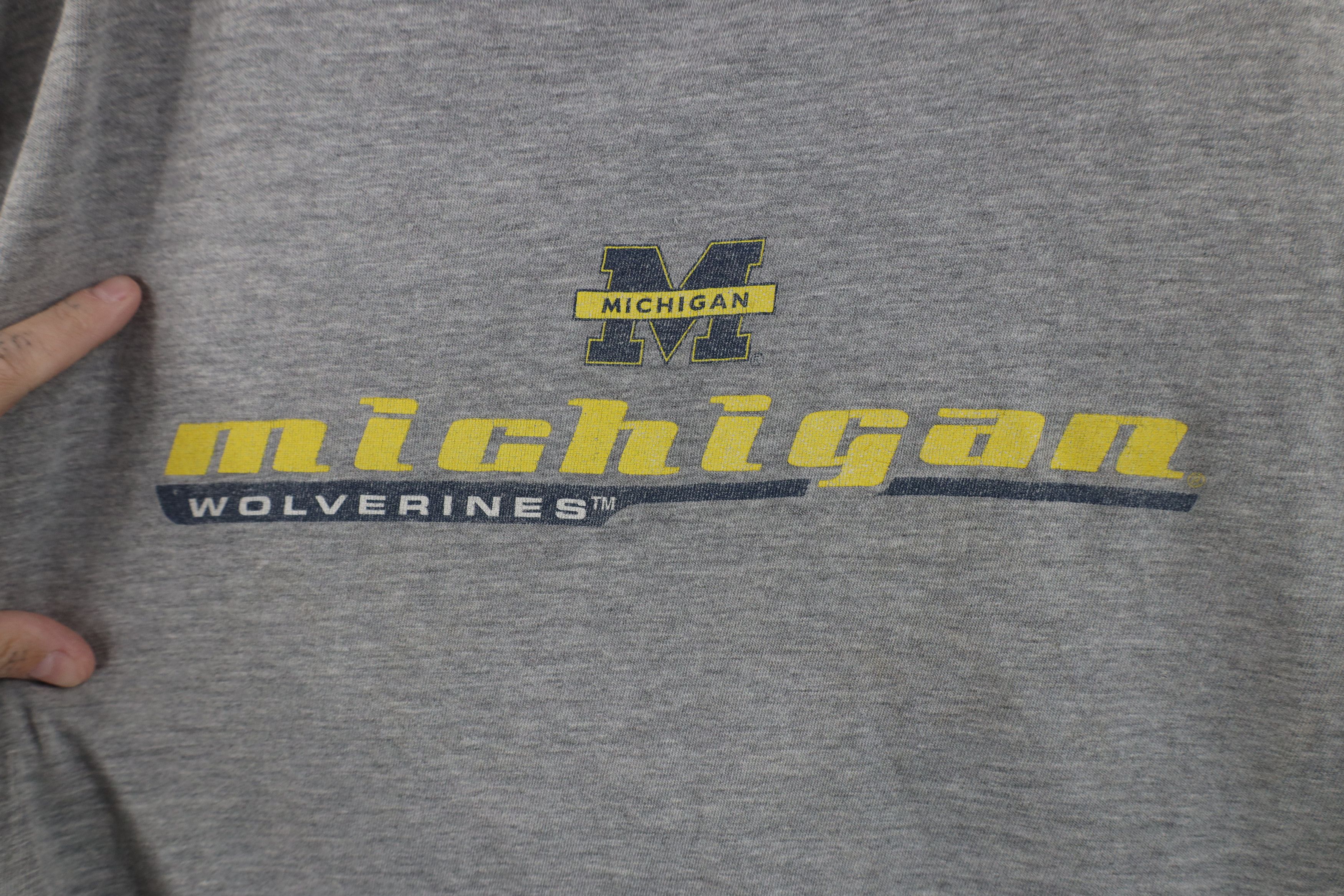 Vintage Vintage 90s Starter University Michigan Long Sleeve T-Shirt Size US XL / EU 56 / 4 - 7 Thumbnail