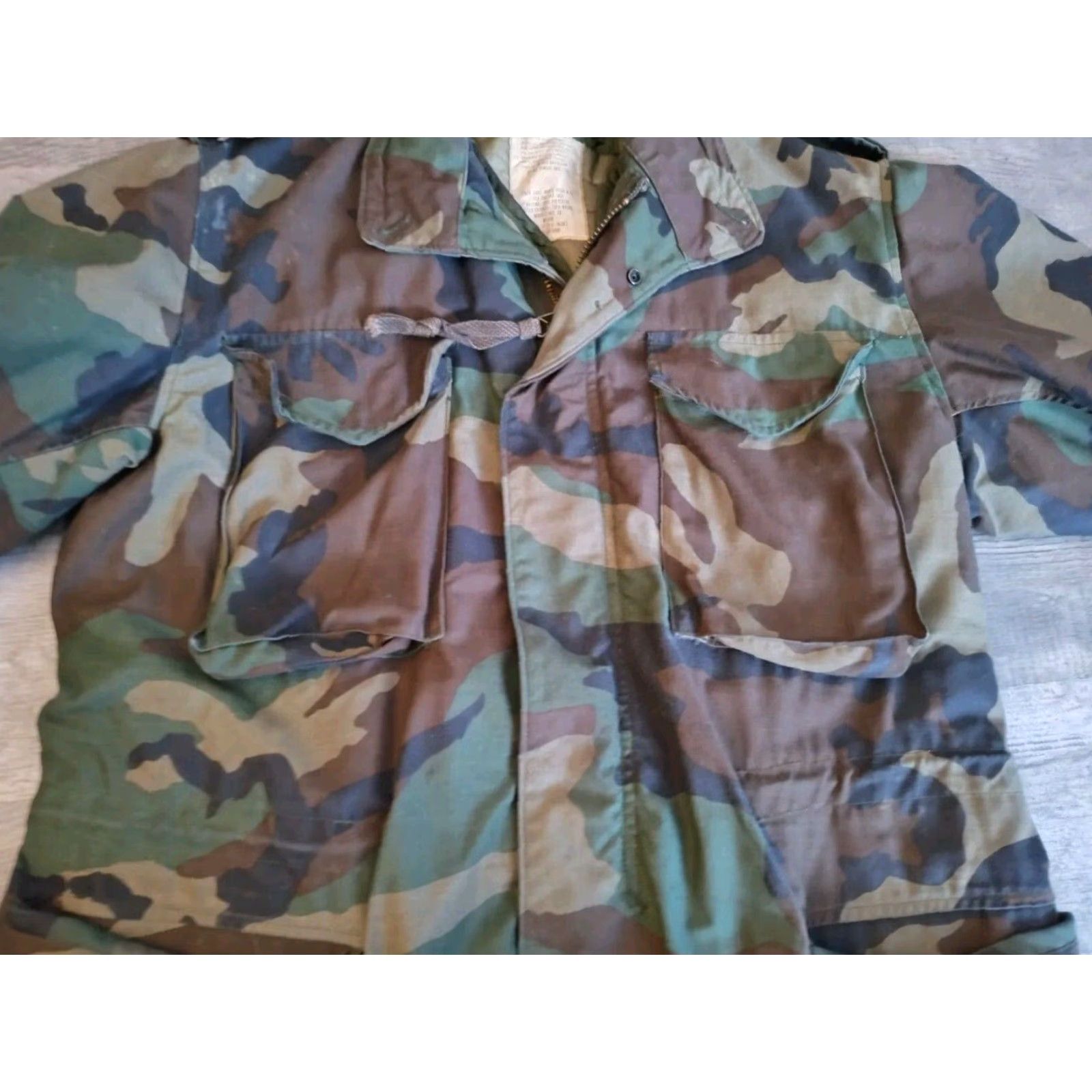 Vintage VINTAGE US ARMY Military Cold Weather Woodland Camo M65 Field Jacket Medium Size US L / EU 52-54 / 3 - 6 Thumbnail