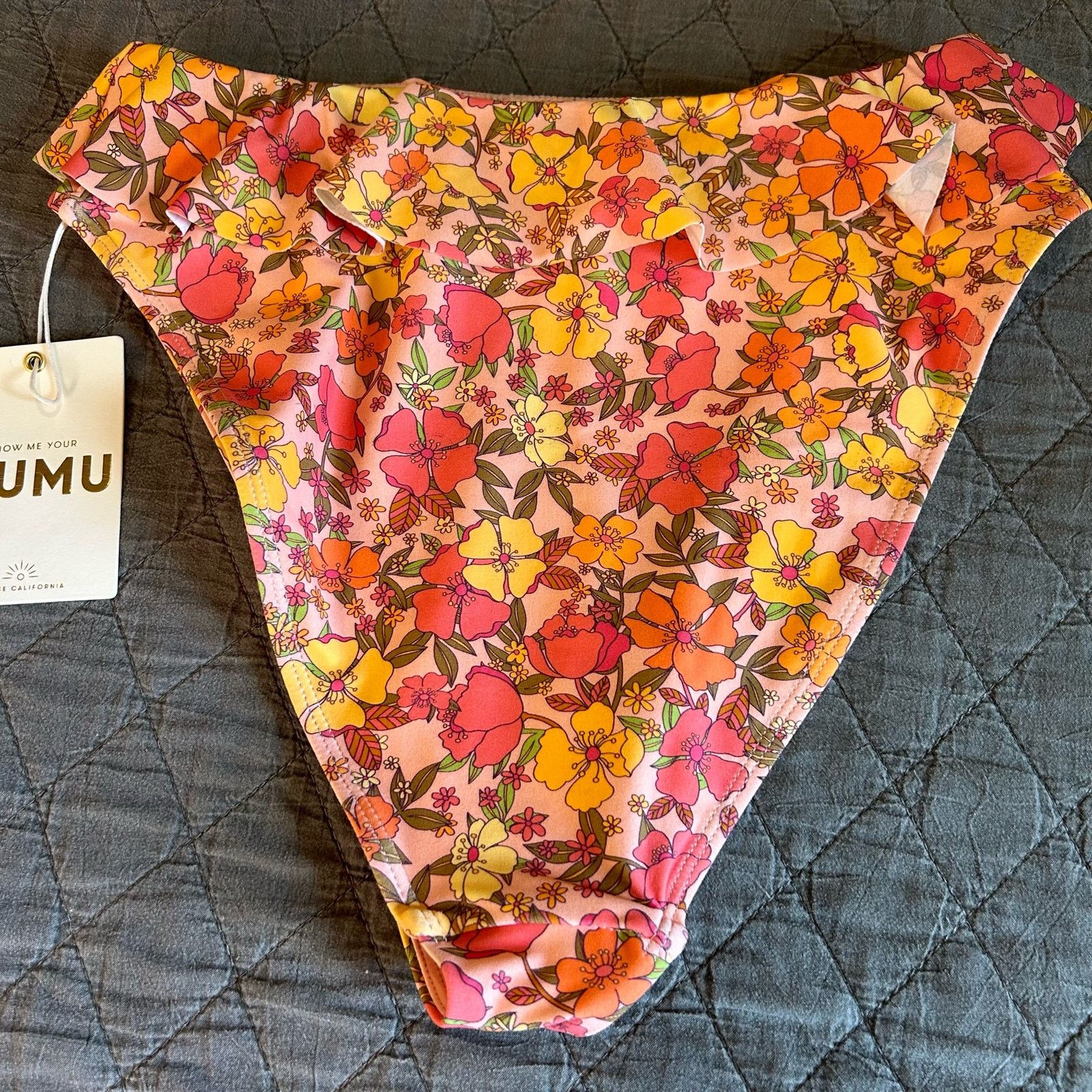 Show Me Your MuMu Show Me Your Mumu NWT Bikini Floral Top Sz M Bottoms Sz S Size ONE SIZE - 6 Thumbnail