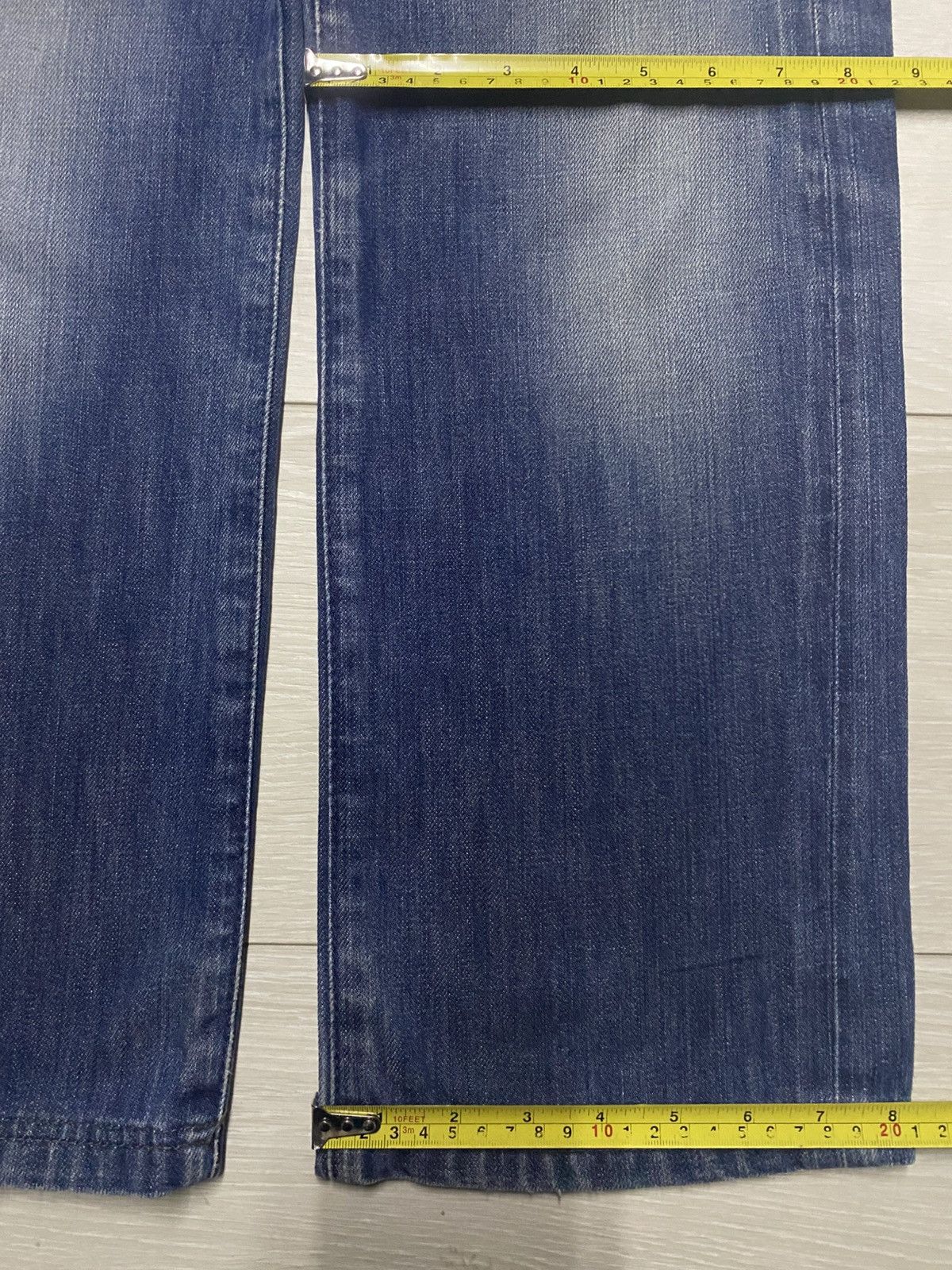 Energie Vintage Style Clash Energy Faded Wash Distressed Jeans Size US 31 - 17 Thumbnail